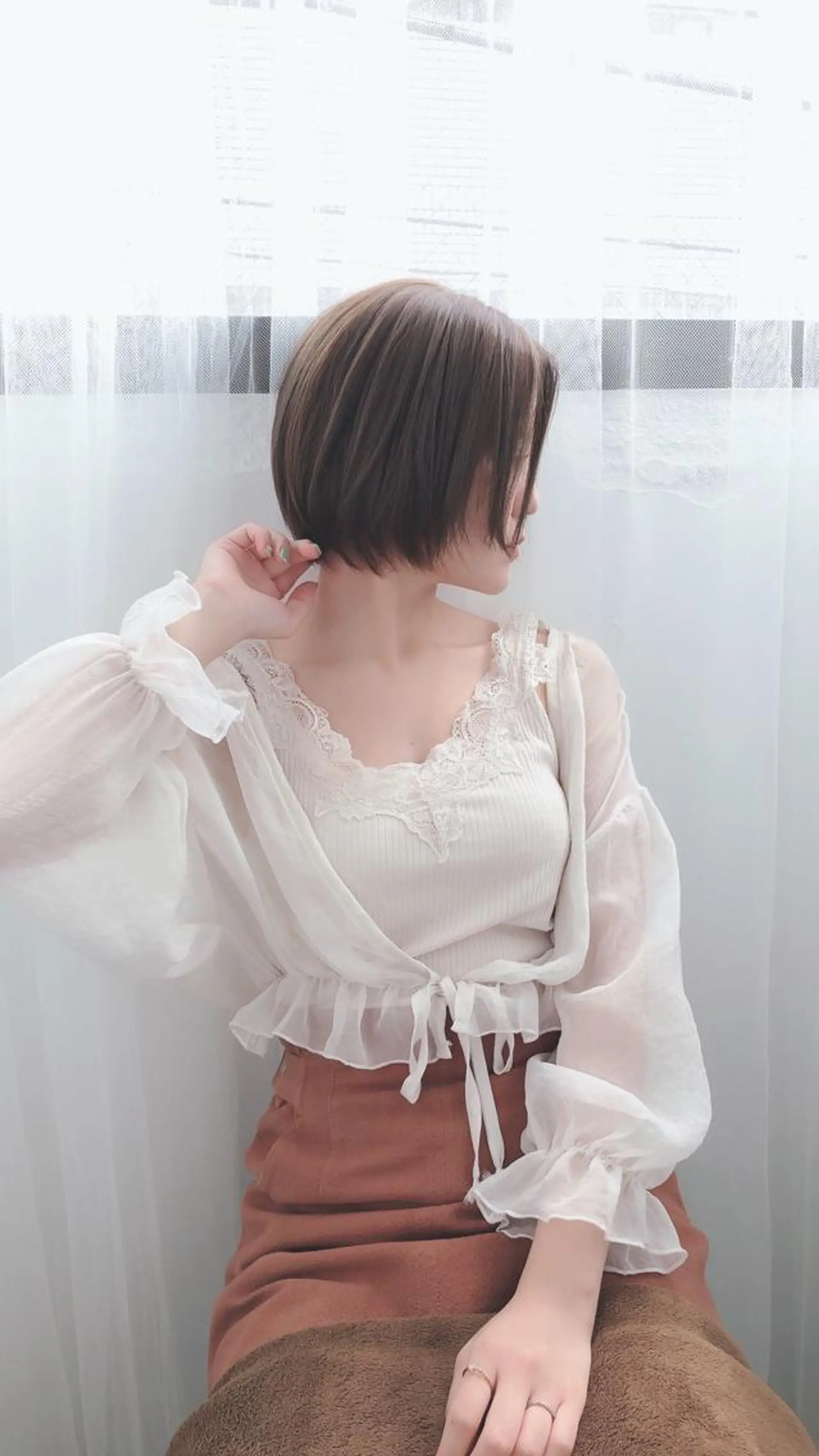 ショート カラー パーマ 美髪矯正 Rioのヘアスタイル