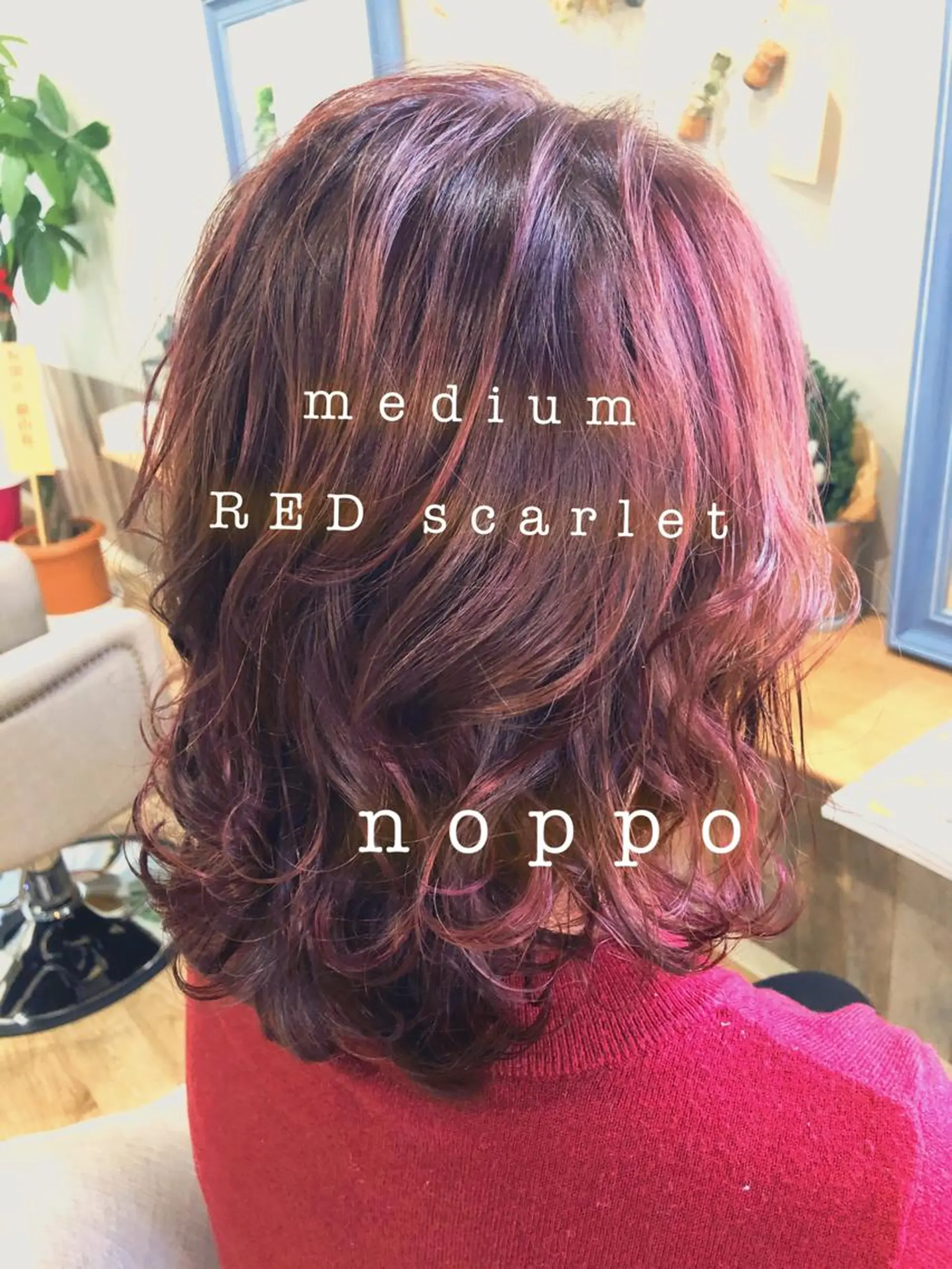 セミロング カラー noppo所属・NOPPO 和泉市 美容室/奥村 飛鳥のヘアスタイル