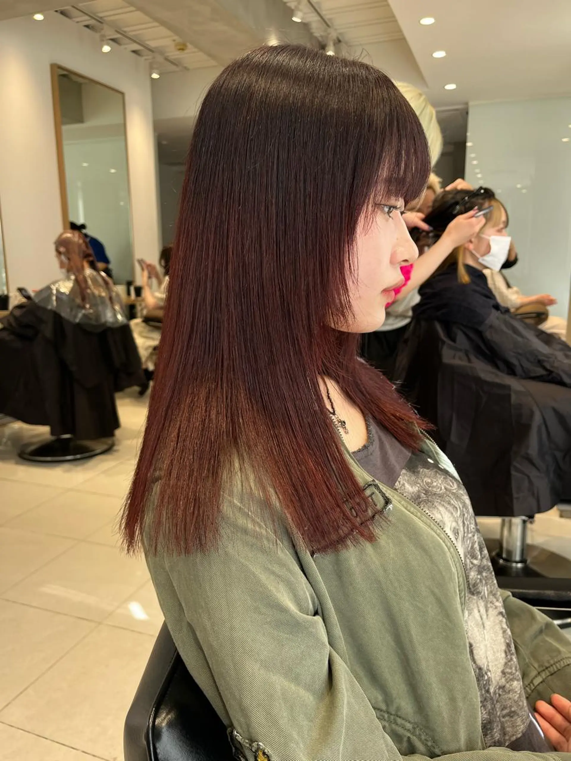 セミロング カラー ヘアアレンジ 成人式 ベージュカラー ブリーチ ブラウンカラー ケアブリーチ 《暖色カラー特化》 ◎RUKI.のヘアスタイル