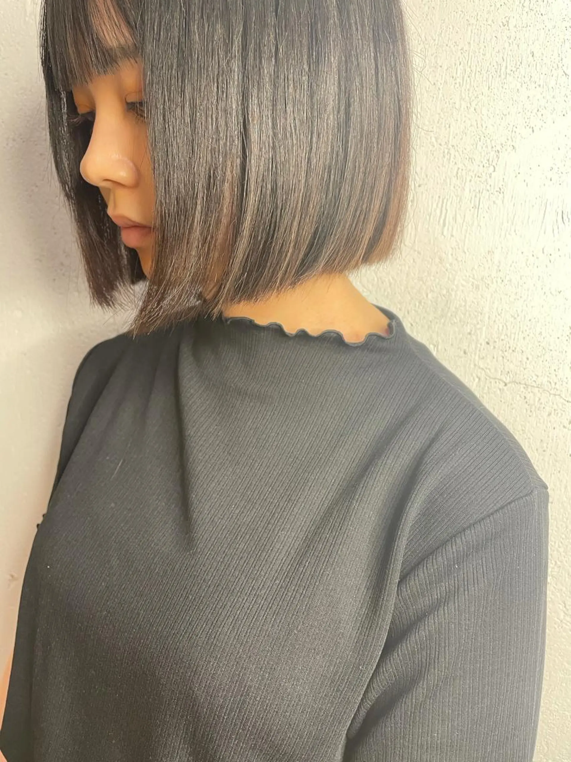 ショート カット 縮毛矯正 トリートメント hisano / ハイトーン・透明感のヘアスタイル