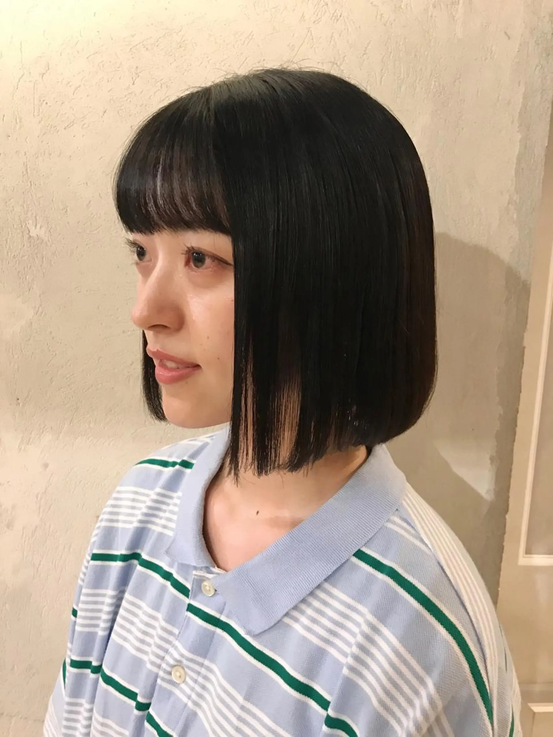 ショート ボブ カット 透明感カラー ✨ 韓国艶髪💗菅原のヘアスタイル