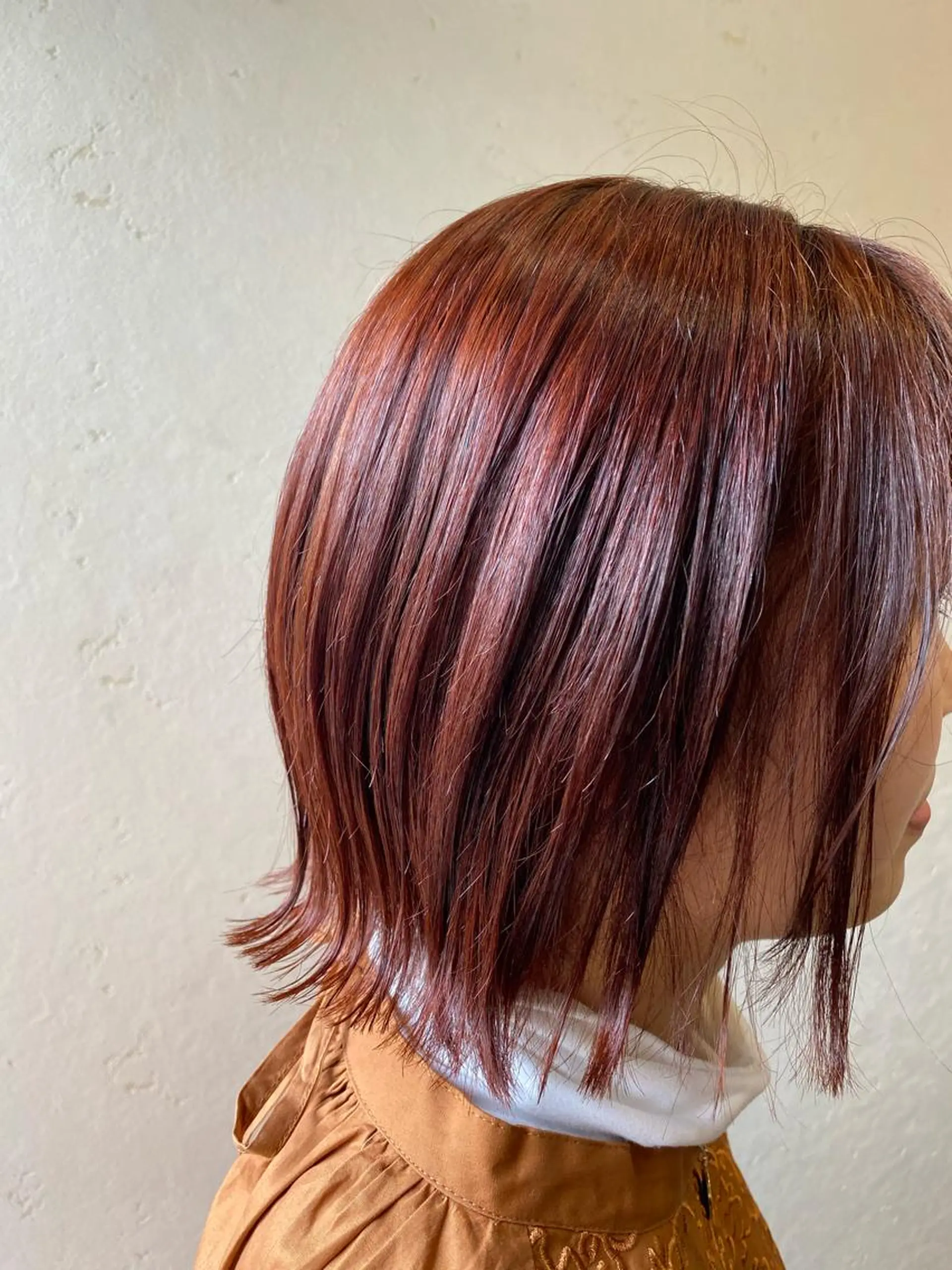 ミディアム カラー オレンジ ヘアカラー トリートメント 🟢NEGi🟣 🫧髪質改善のヘアスタイル