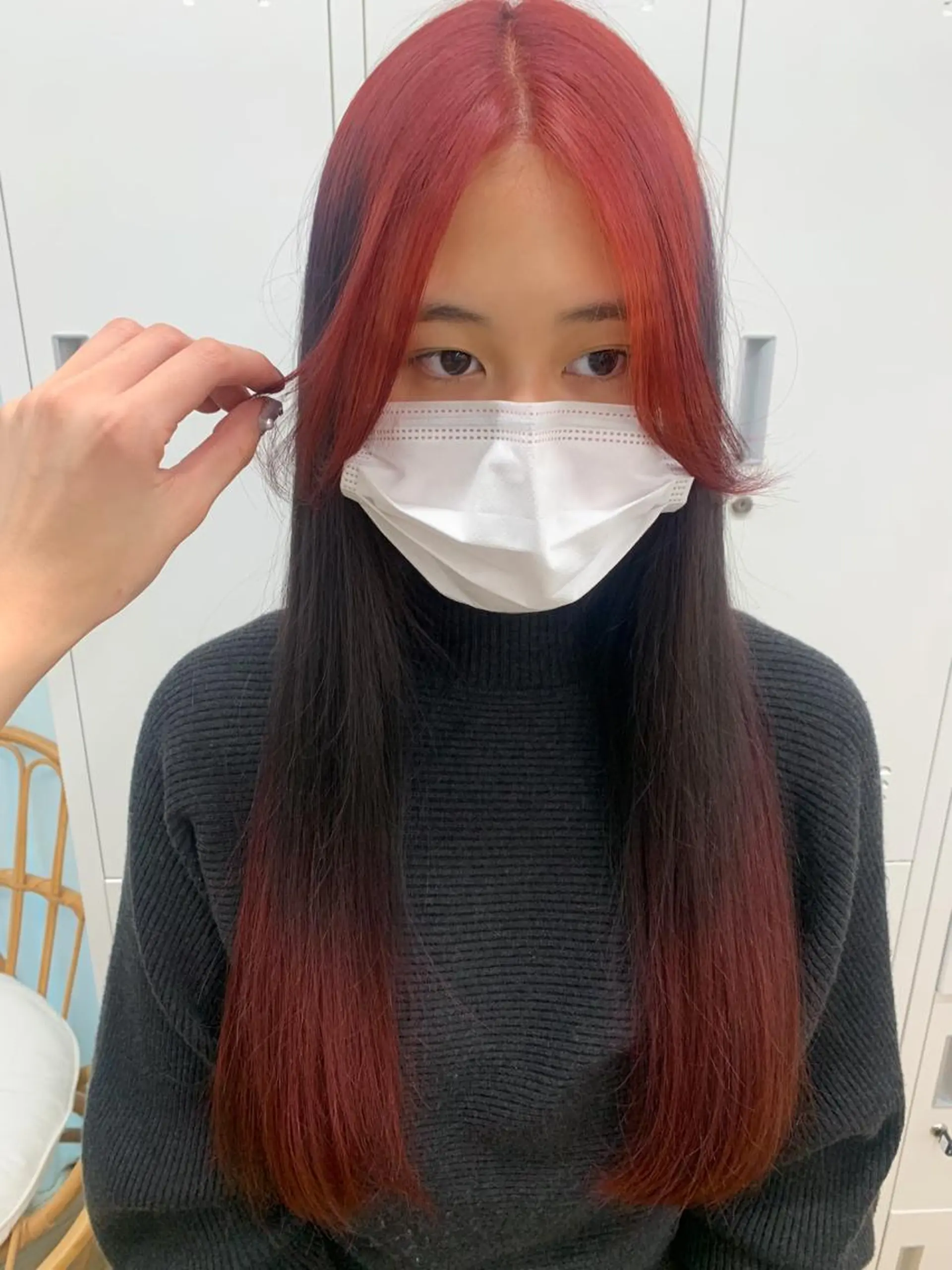 ロング カラー ヘアカラー トリートメント cirrus🕊 韓国ヘア♡山縣あかりのヘアスタイル
