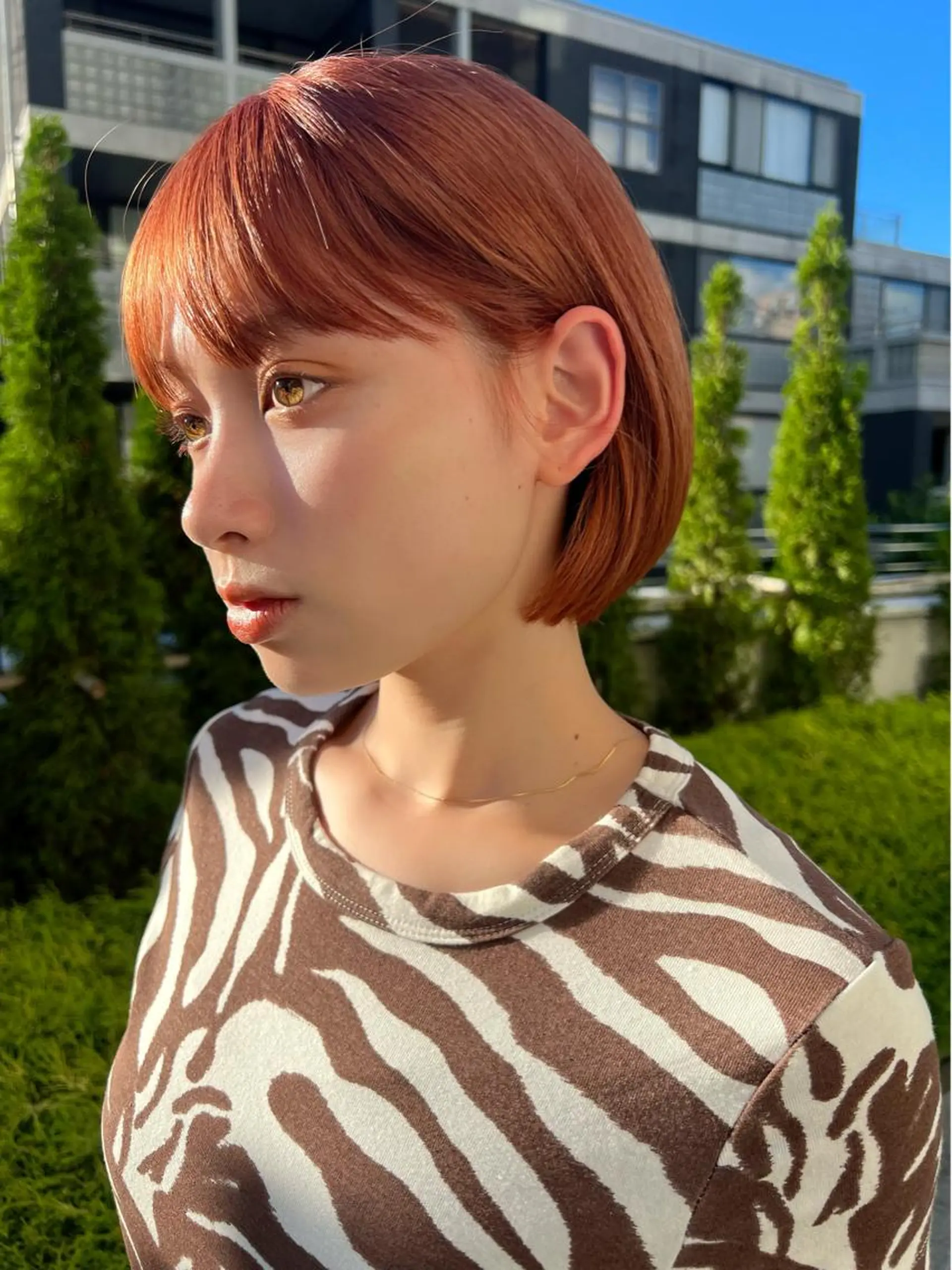 カラー オレンジ ヘアカラー トリートメント ヘッドスパ ヘアセット SHEA.学芸大学所属・一箭 恵梧/ロングヘアのヘアスタイル