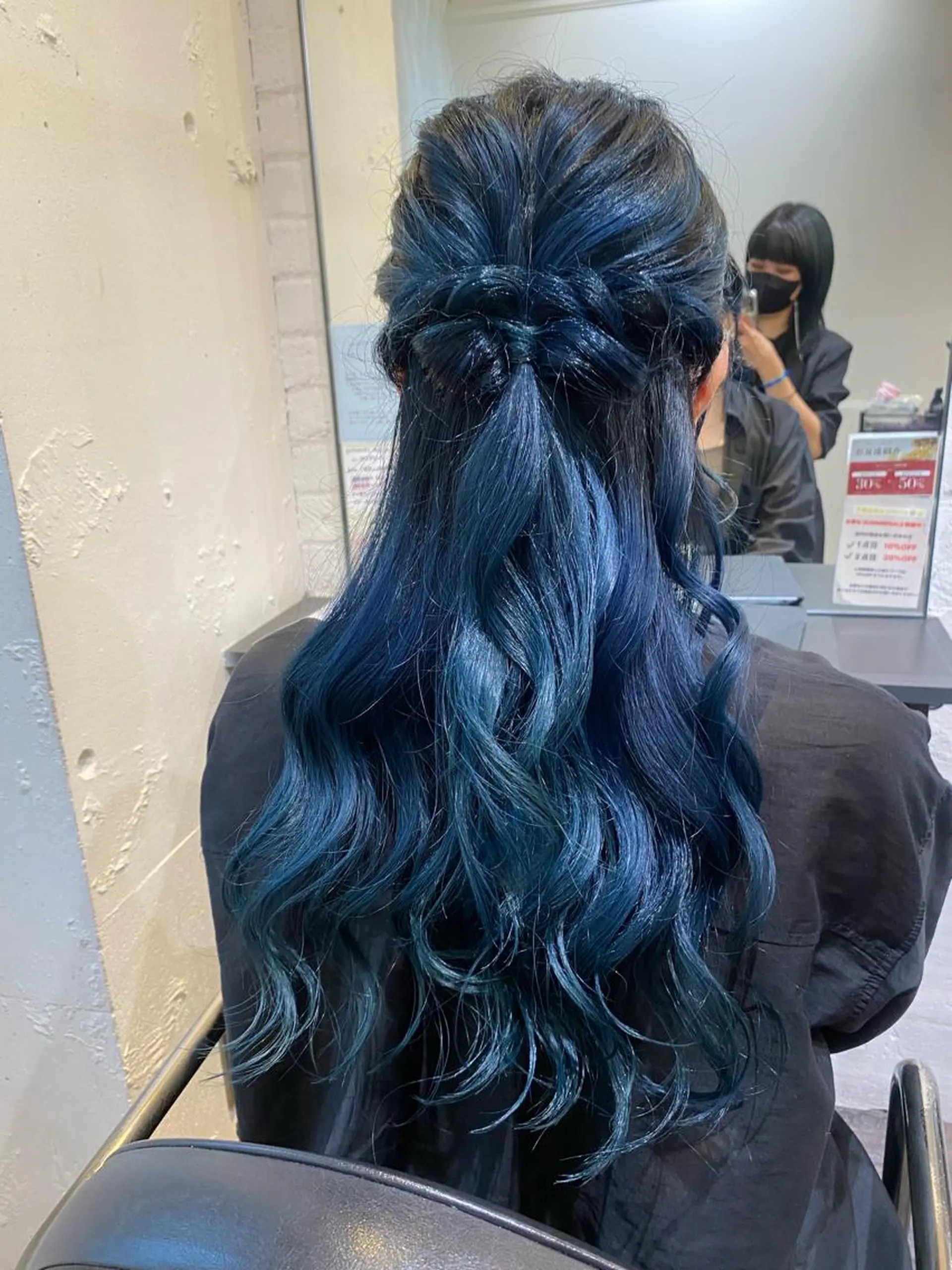 ロング カラー カット ヘアカラー トリートメント 梅田ハイトーン チダ ヒナノのヘアスタイル