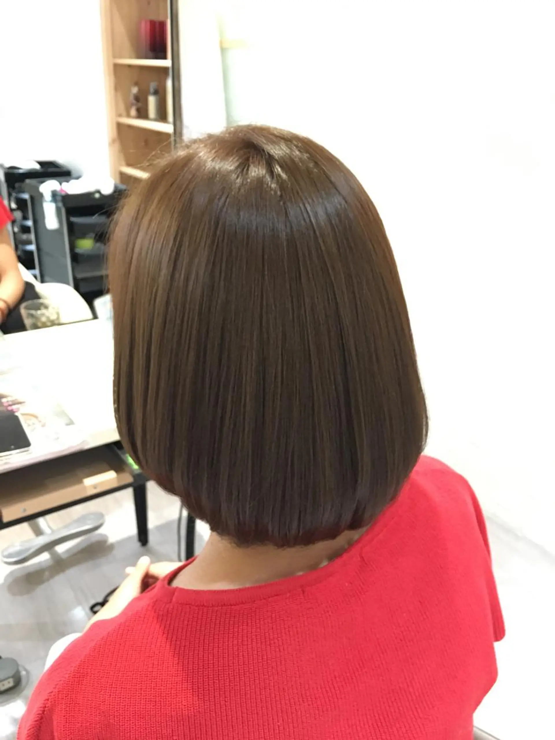 ミディアム カラー カット トリートメント HAIR STUDIO  buzz所属・金子 富士のヘアスタイル