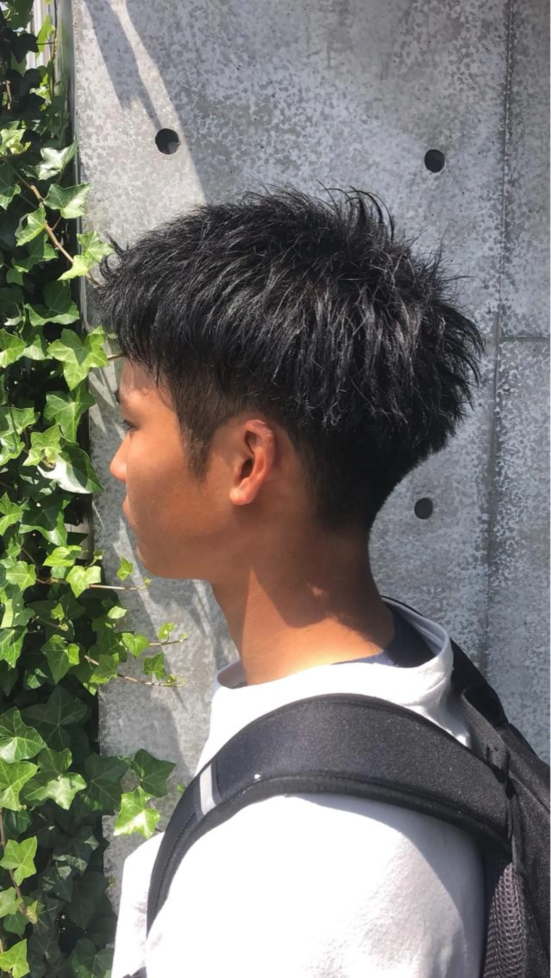 ショート メンズ メンズパーマフェード シモジタカヒロのヘアスタイル
