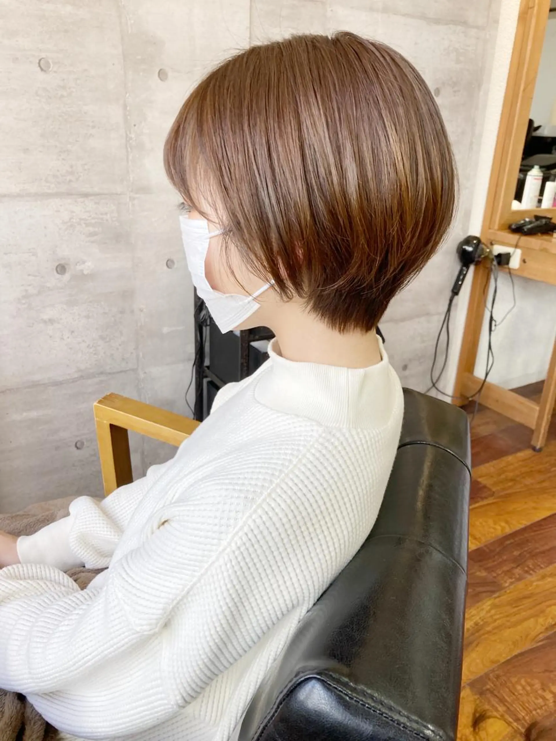 ショート カラー ベージュカラー ハイトーンカラー 小木曽智美 /ボブ/ショートのヘアスタイル