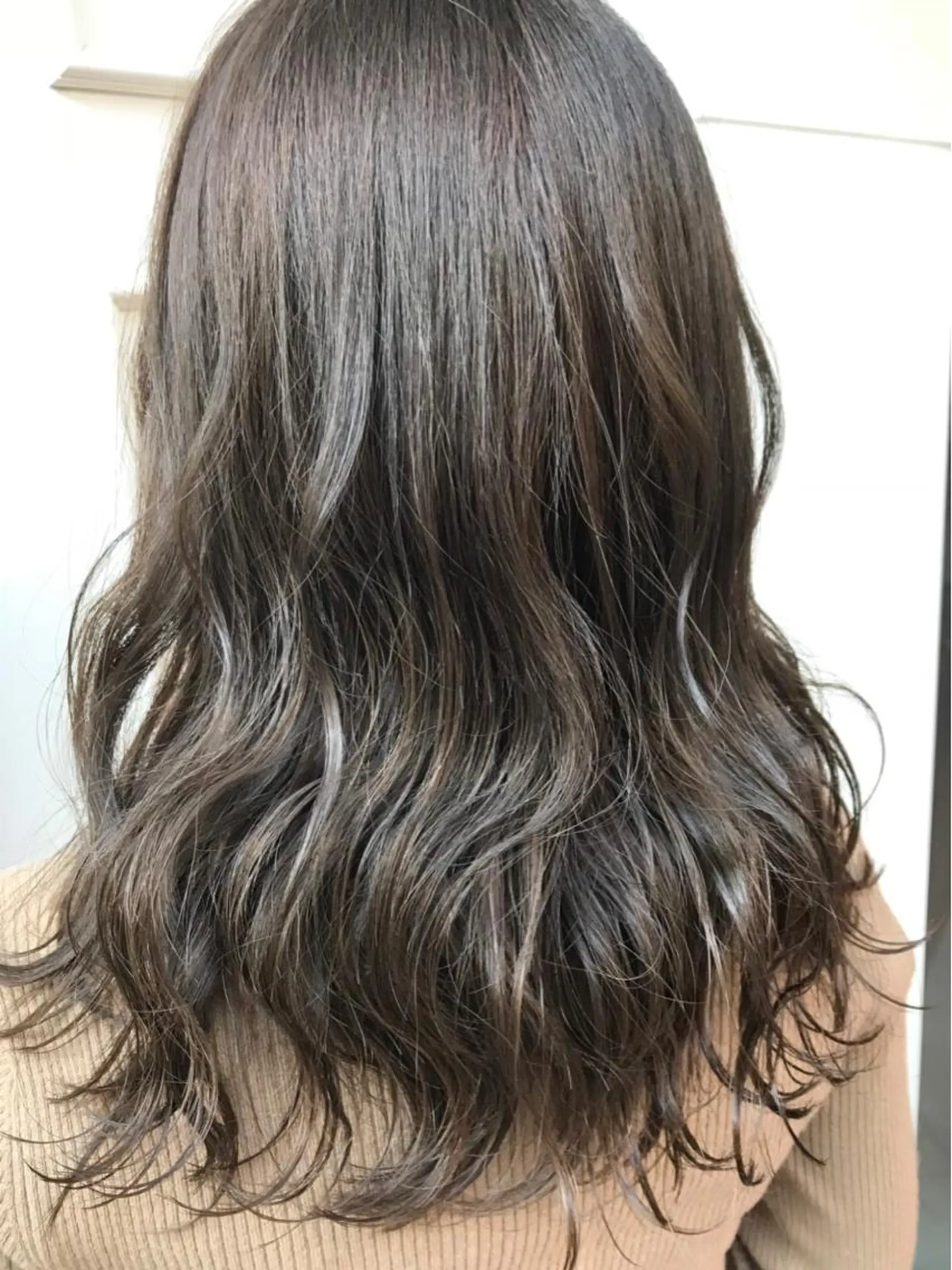 ミディアム カラー アッシュ ベージュカラー 💈Blanco💈 カラー&ケア🌈のヘアスタイル