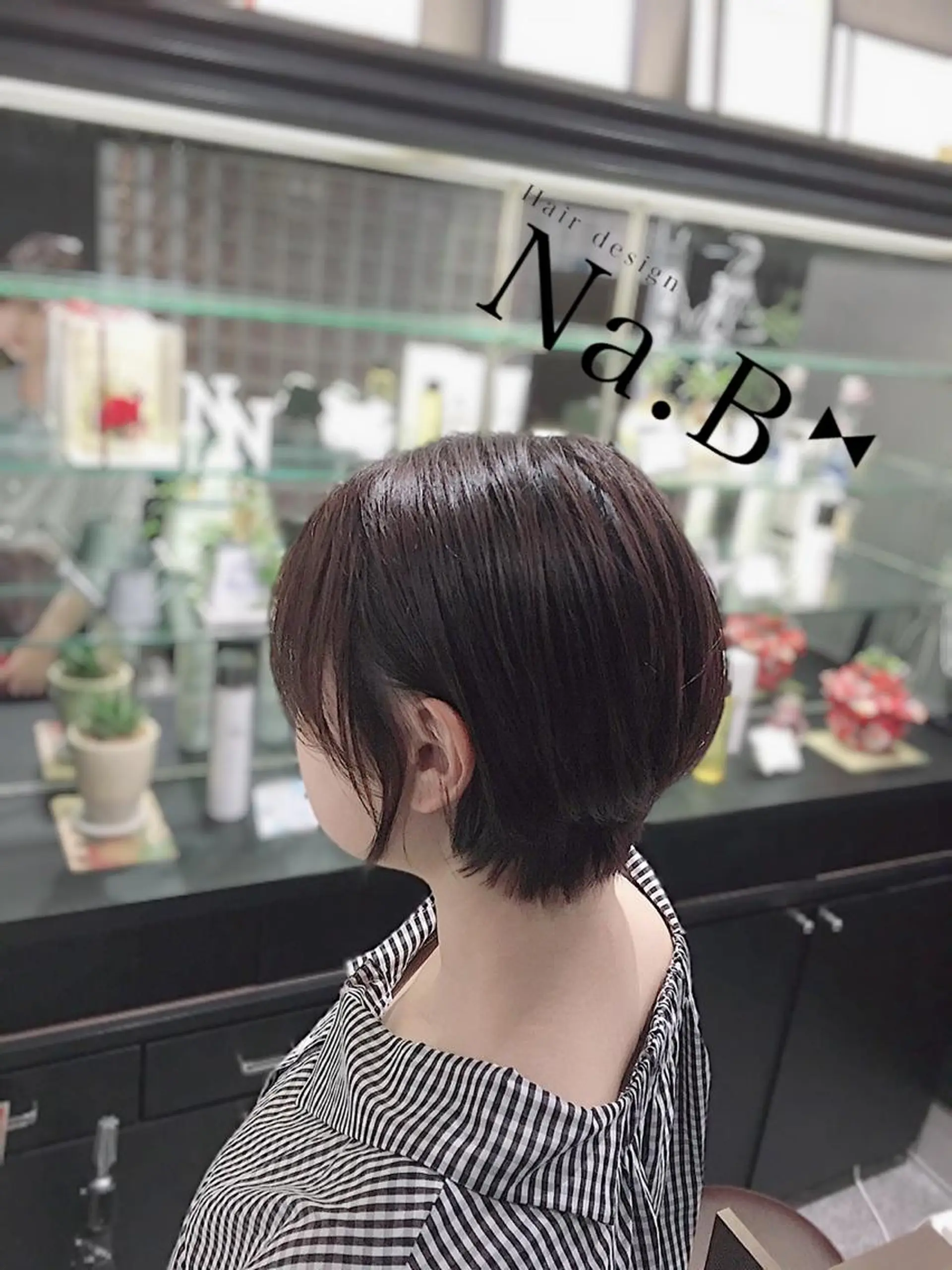 ショート カラー パーマ ヘアアレンジ Hair design Na.B所属・ジユン 지윤のヘアスタイル