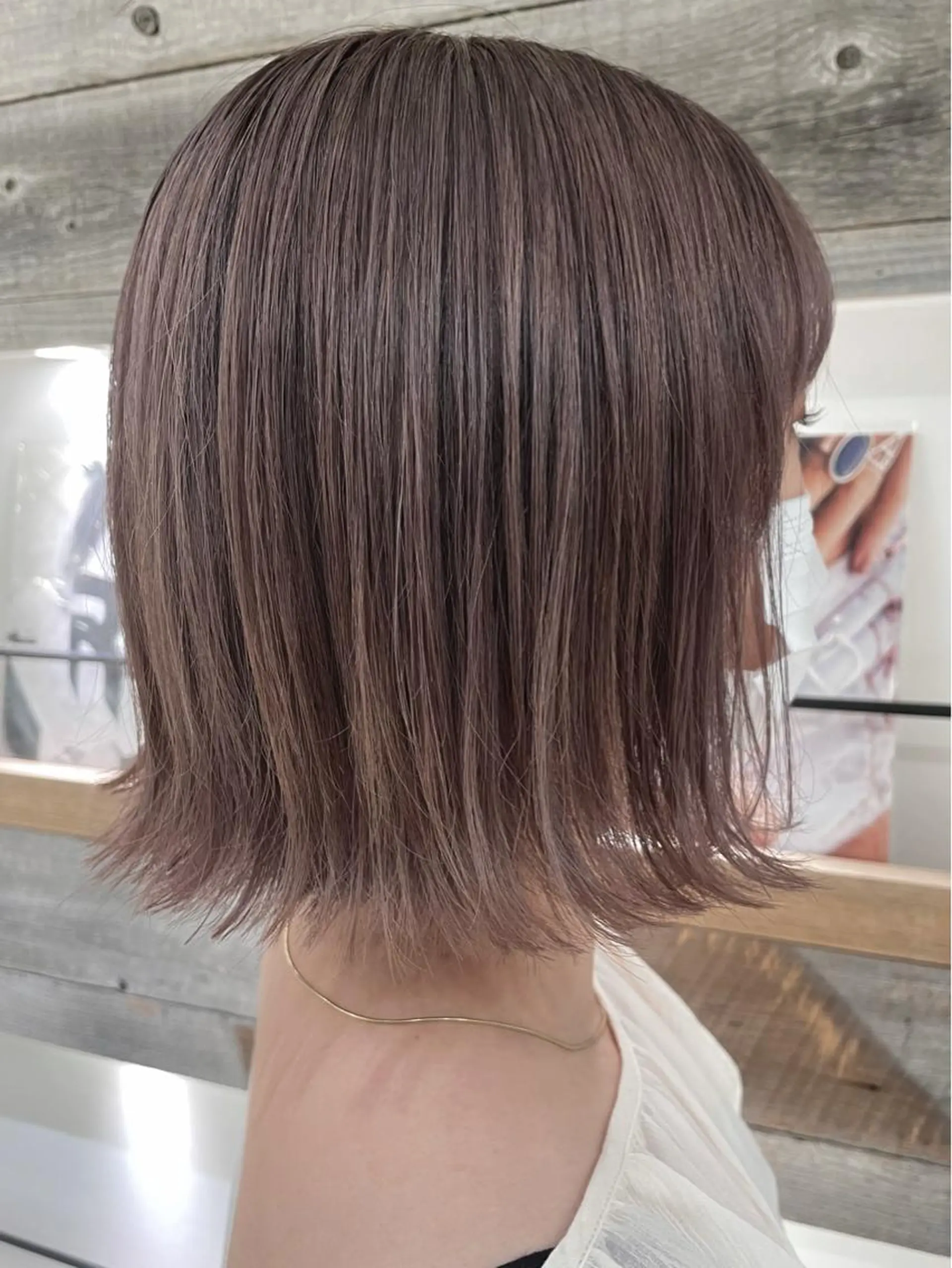 ミディアム カラー ベージュカラー ピンクカラー ピンクベージュ カット ヘアカラー 卒業式受付中🌻 肥田亜沙美のその他イメージ