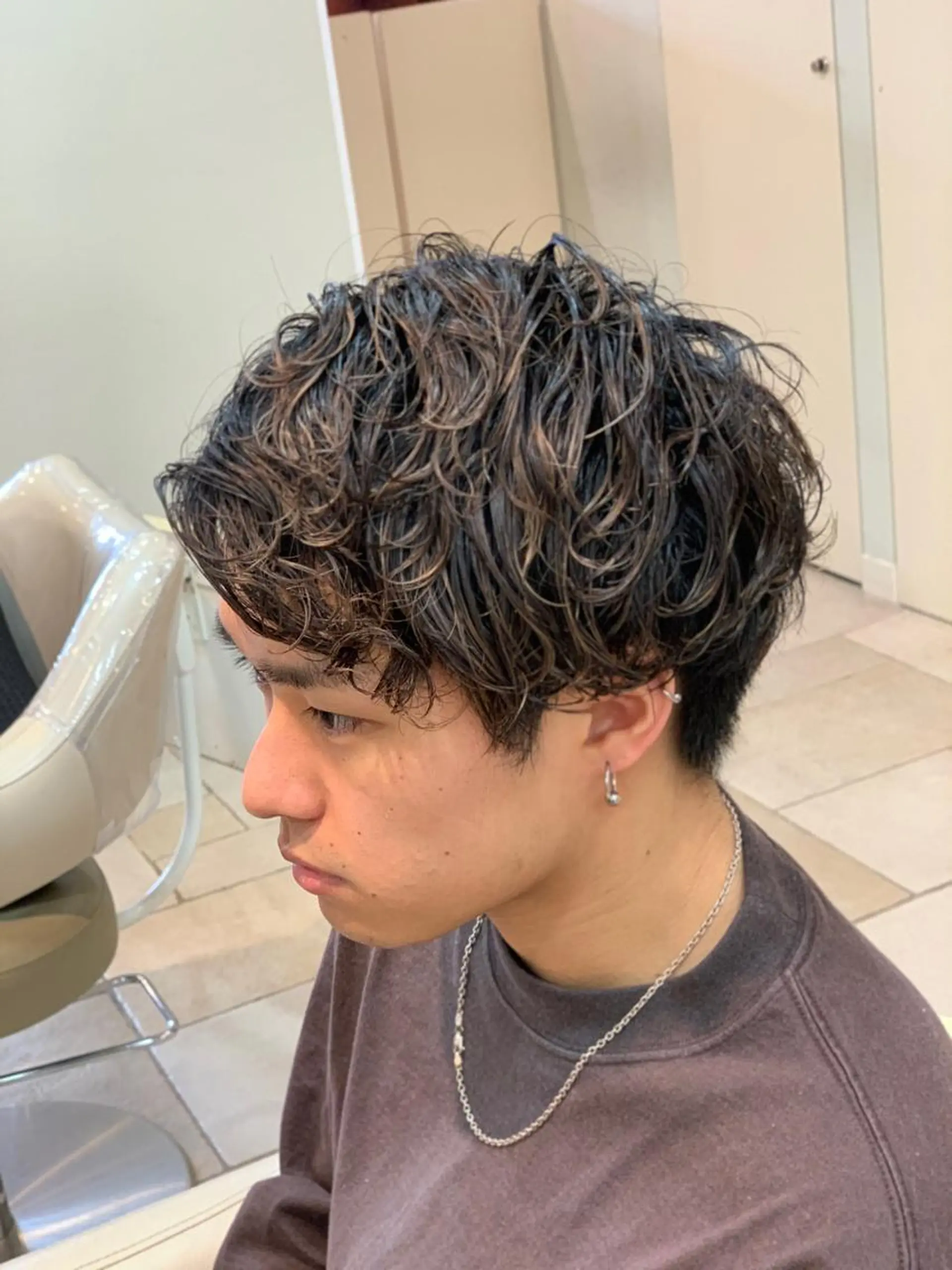 ショート パーマ メンズ メンズパーマ カット パーマ 美髪矯正/髪質改善 /ヨナミネのヘアスタイル