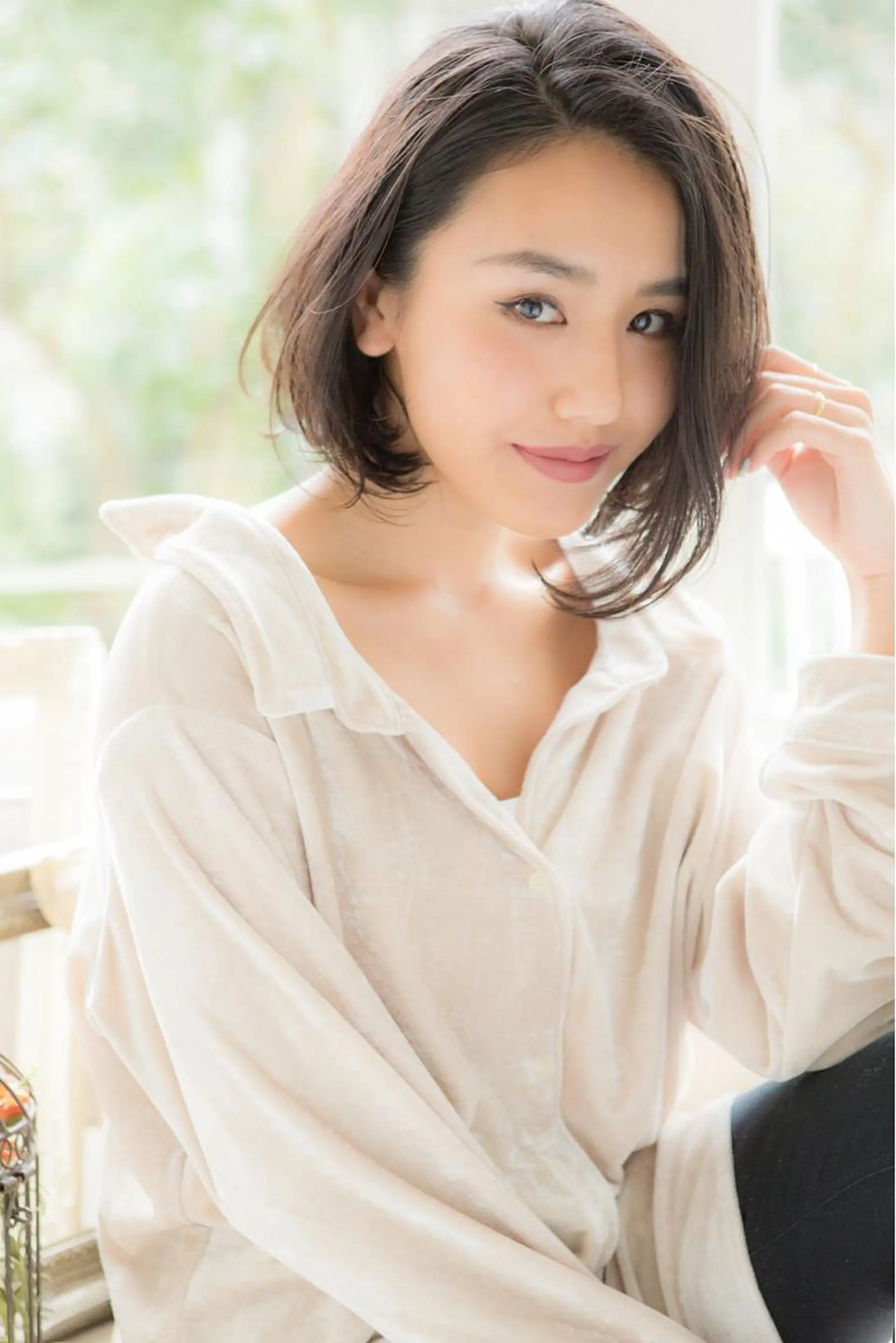 ショート カラー 透明感/ 美髪矯正/田中恭のヘアスタイル