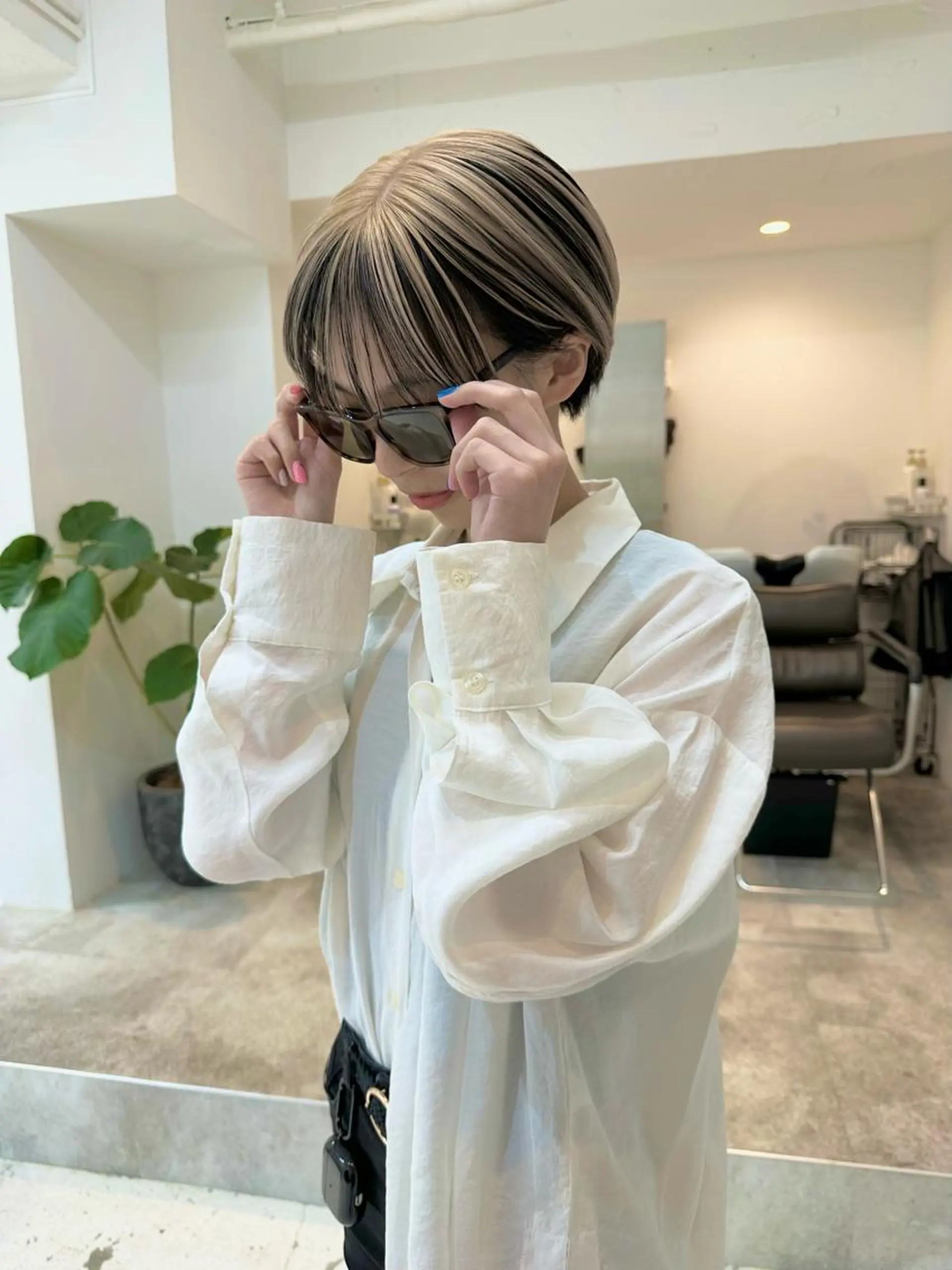 ショート カラー ヘアカラー トリートメント ヘッドスパ ヘアセット kai .のヘアスタイル