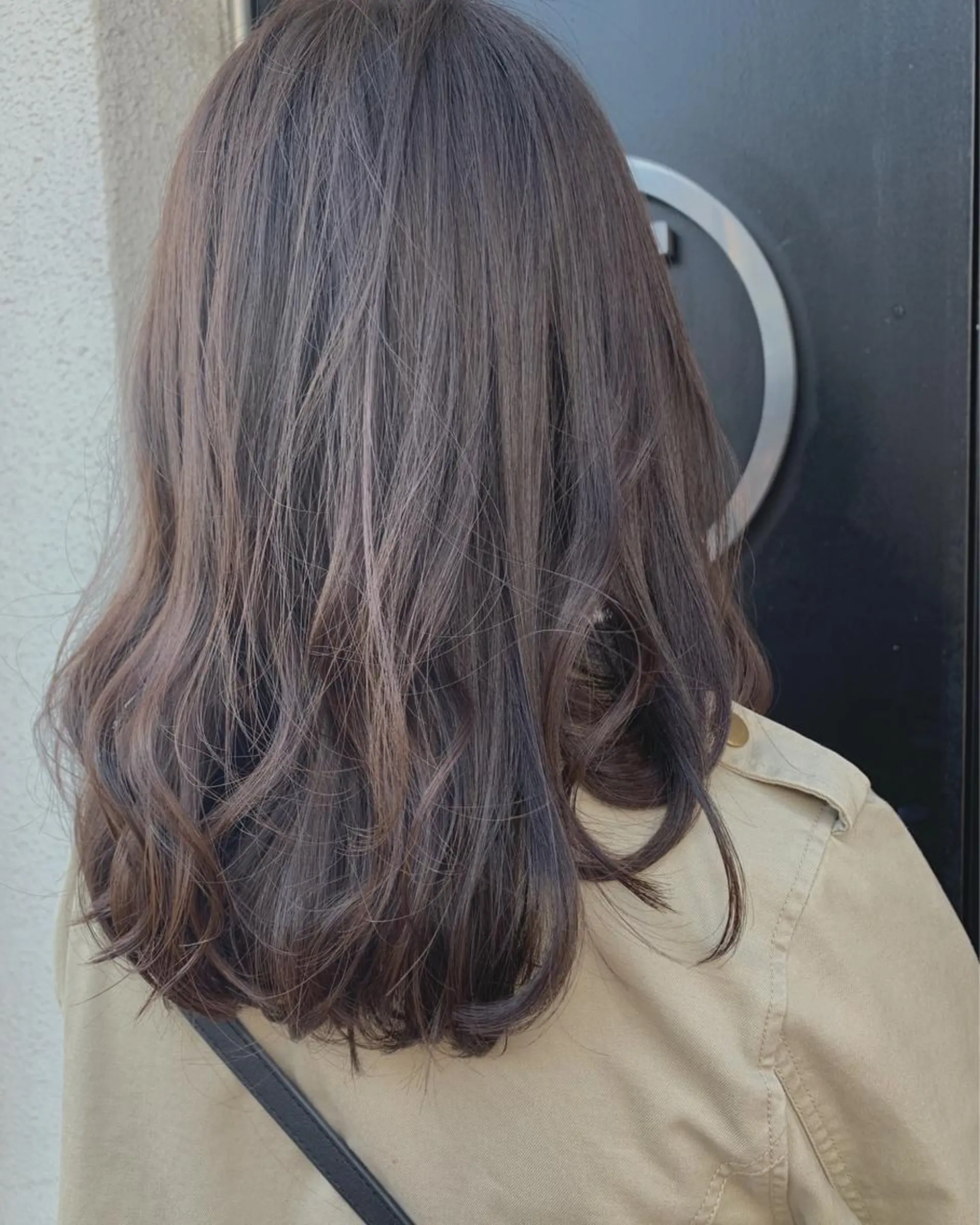 セミロング カラー カット ヘアカラー トリートメント 萌花 moeka /韓国/レイヤーのヘアスタイル