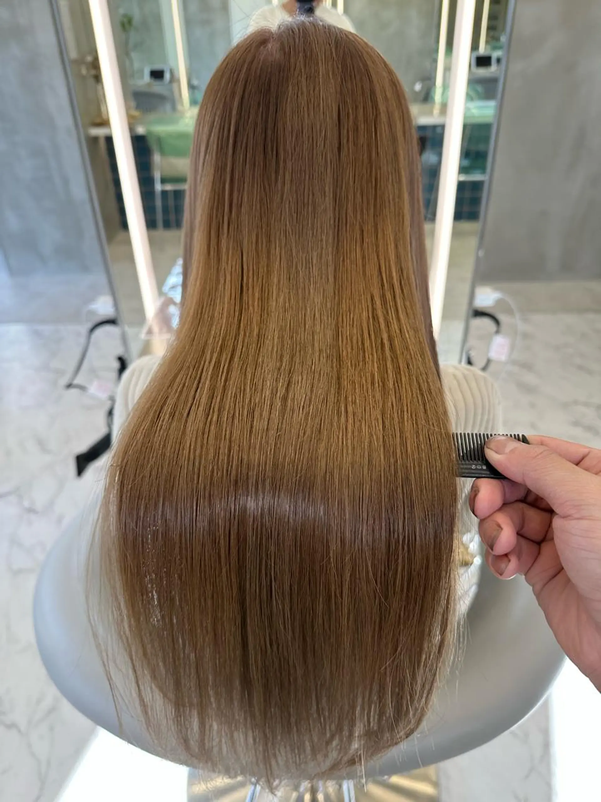 ロング カット ヘアカラー トリートメント Lond　luce心斎橋所属・✨髪質改善✨縮毛矯正 ホウダカズヒロのヘアスタイル