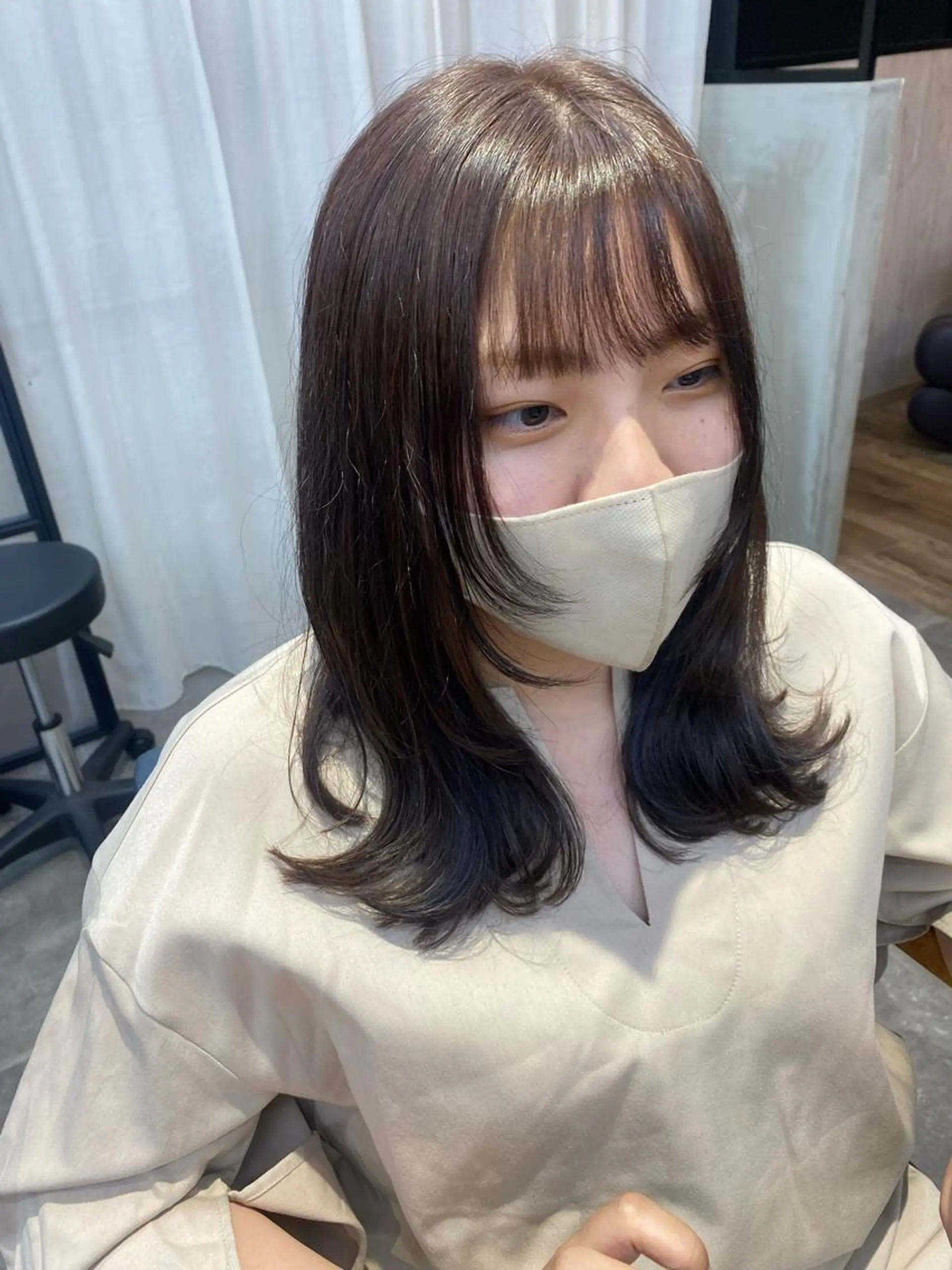 ミディアム カラー 韓国×髪質改善カラー 💎hinaのヘアスタイル