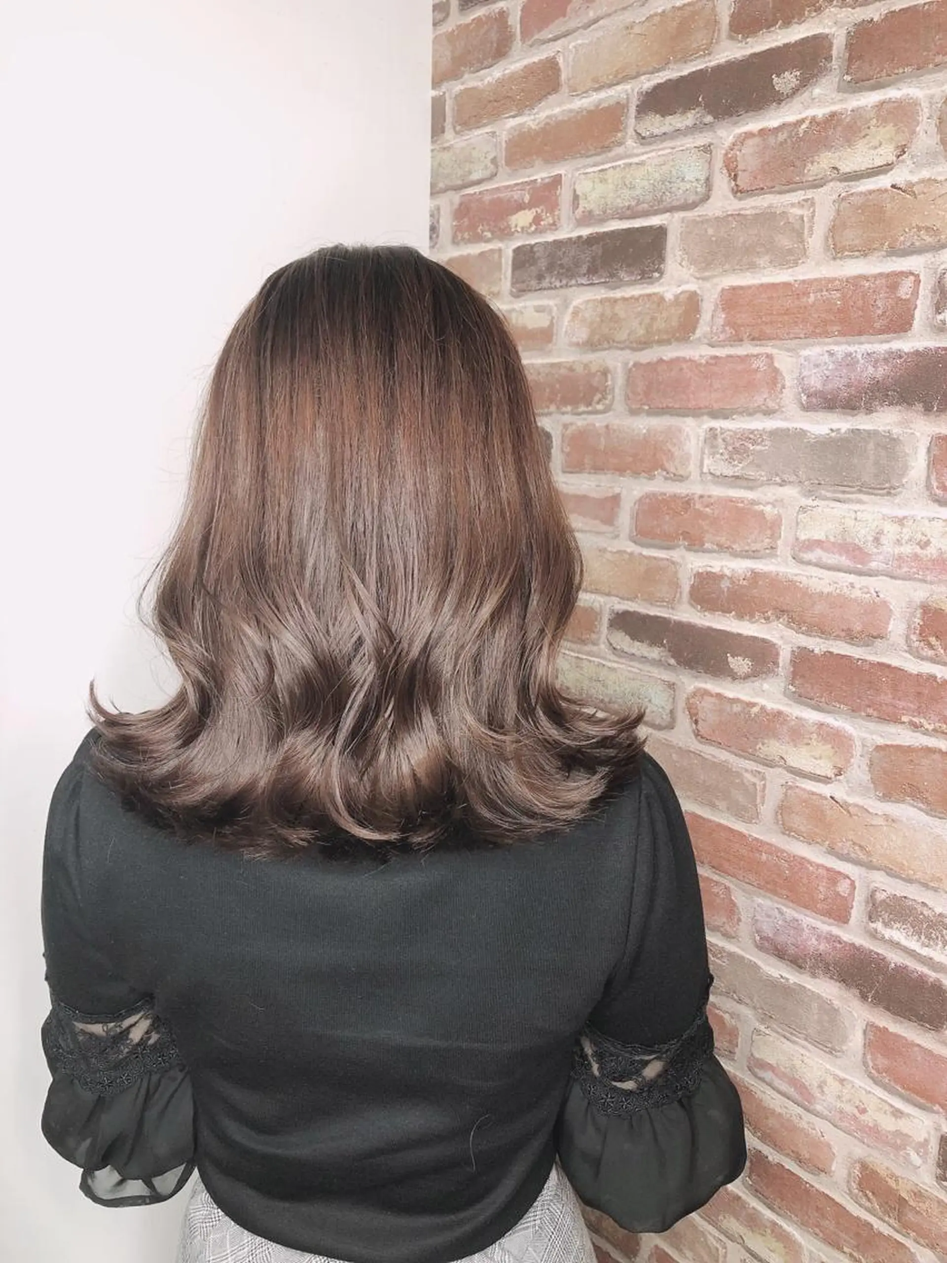 ミディアム カラー カット ヘアカラー トリートメント La fith yukinoのヘアスタイル