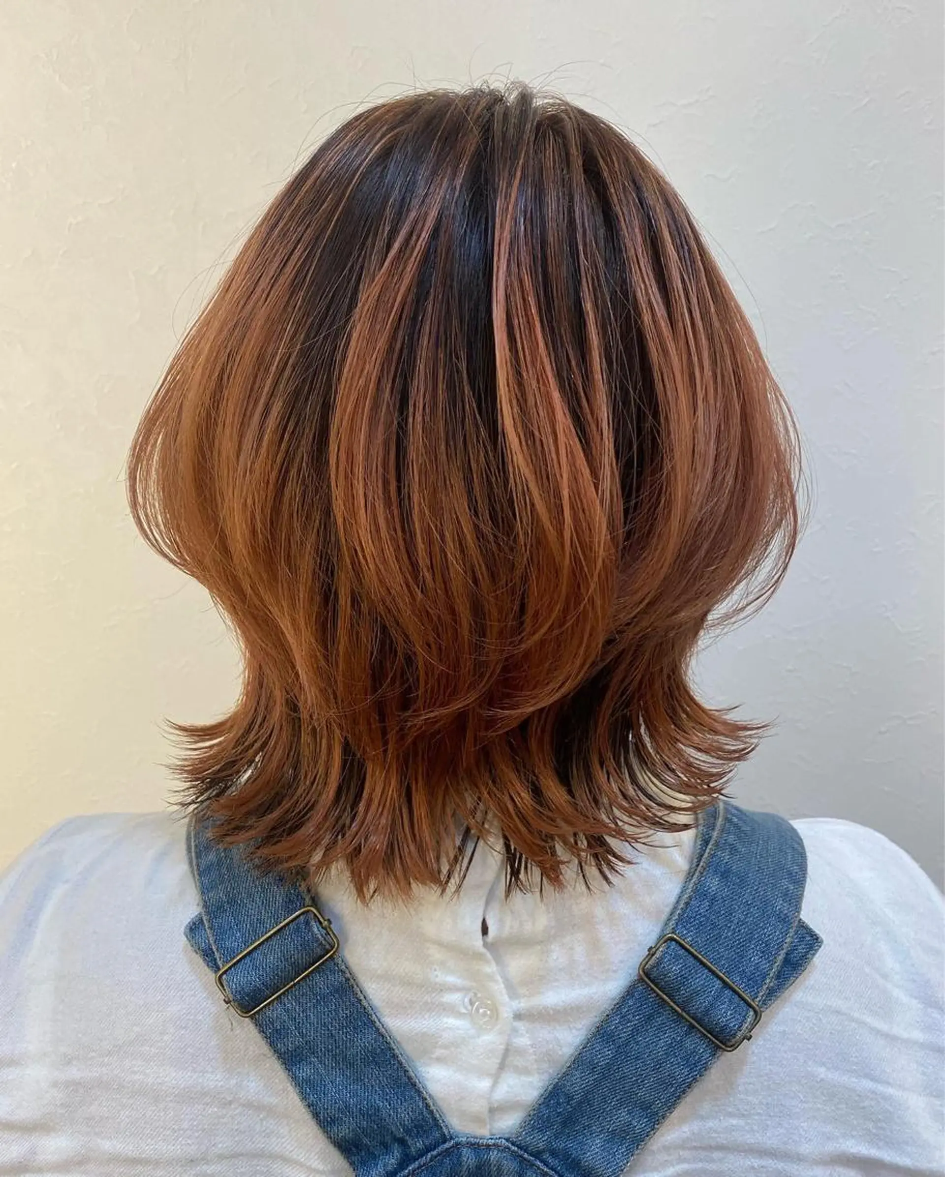 ミディアム カラー カット ✴︎ヒラガカナ✴︎ ECLAT HAIRのヘアスタイル