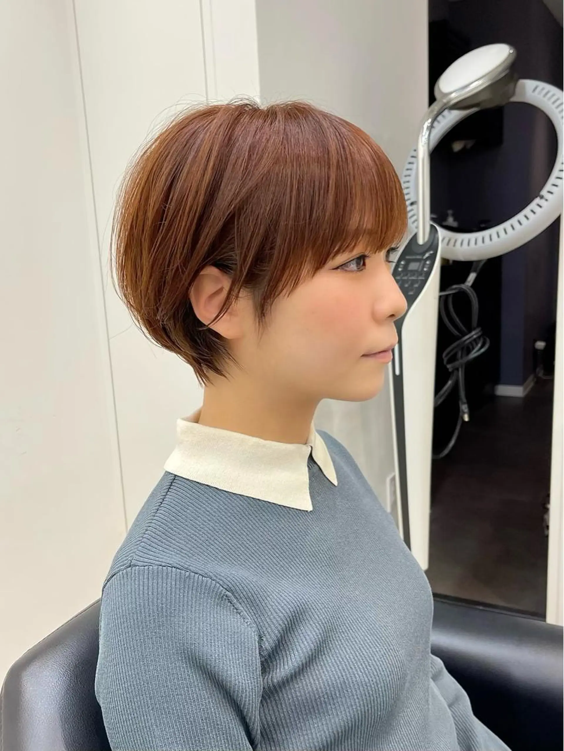 ショート 丸みショート イエローカラー 韓国風ヘア ショートヘア カット ヘアカラー トリートメント ショート・ボブ特化 mahoのその他イメージ