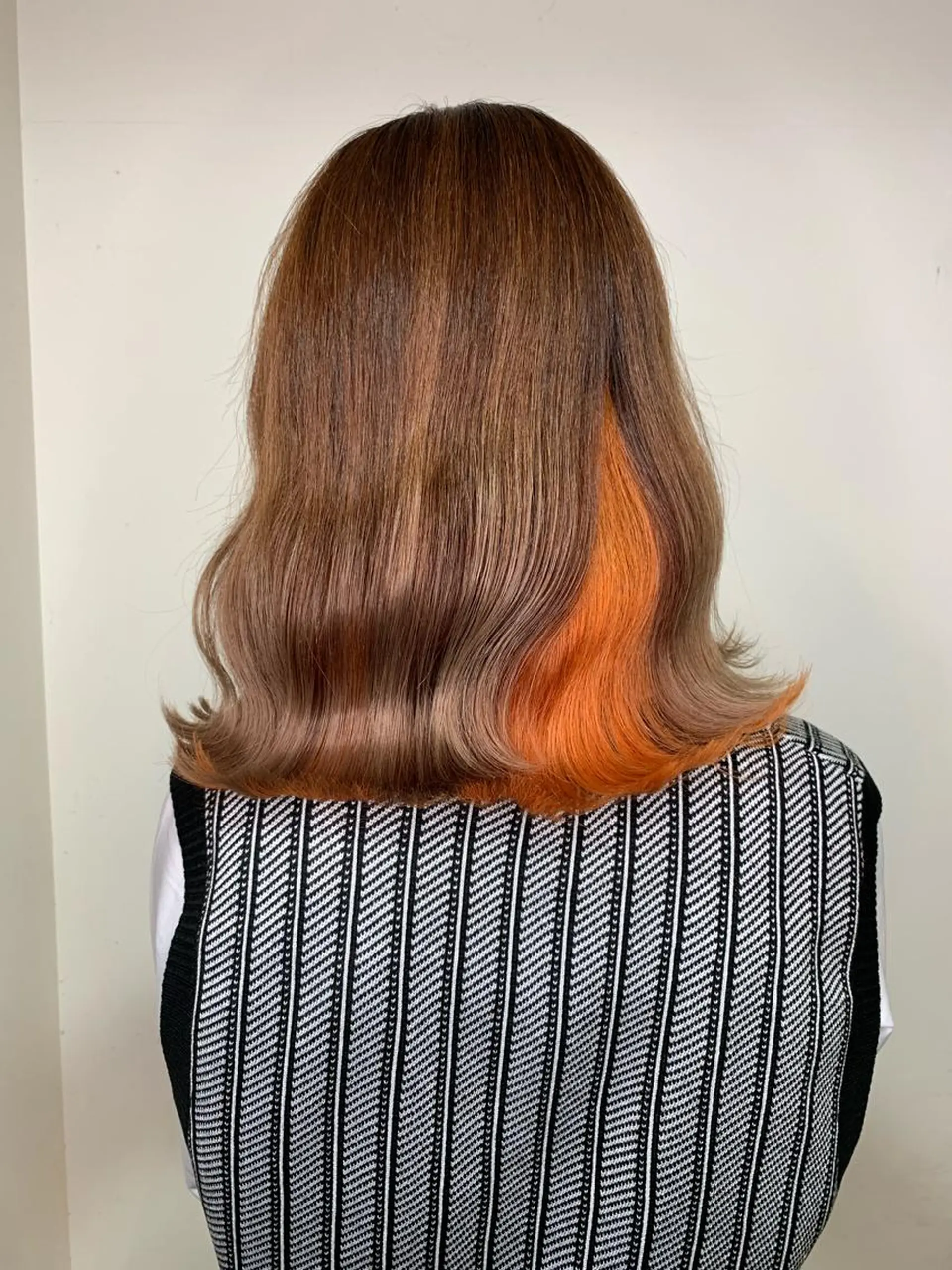 ミディアム カラー ハイライト✖️ 暗髪🤎Nahoのヘアスタイル