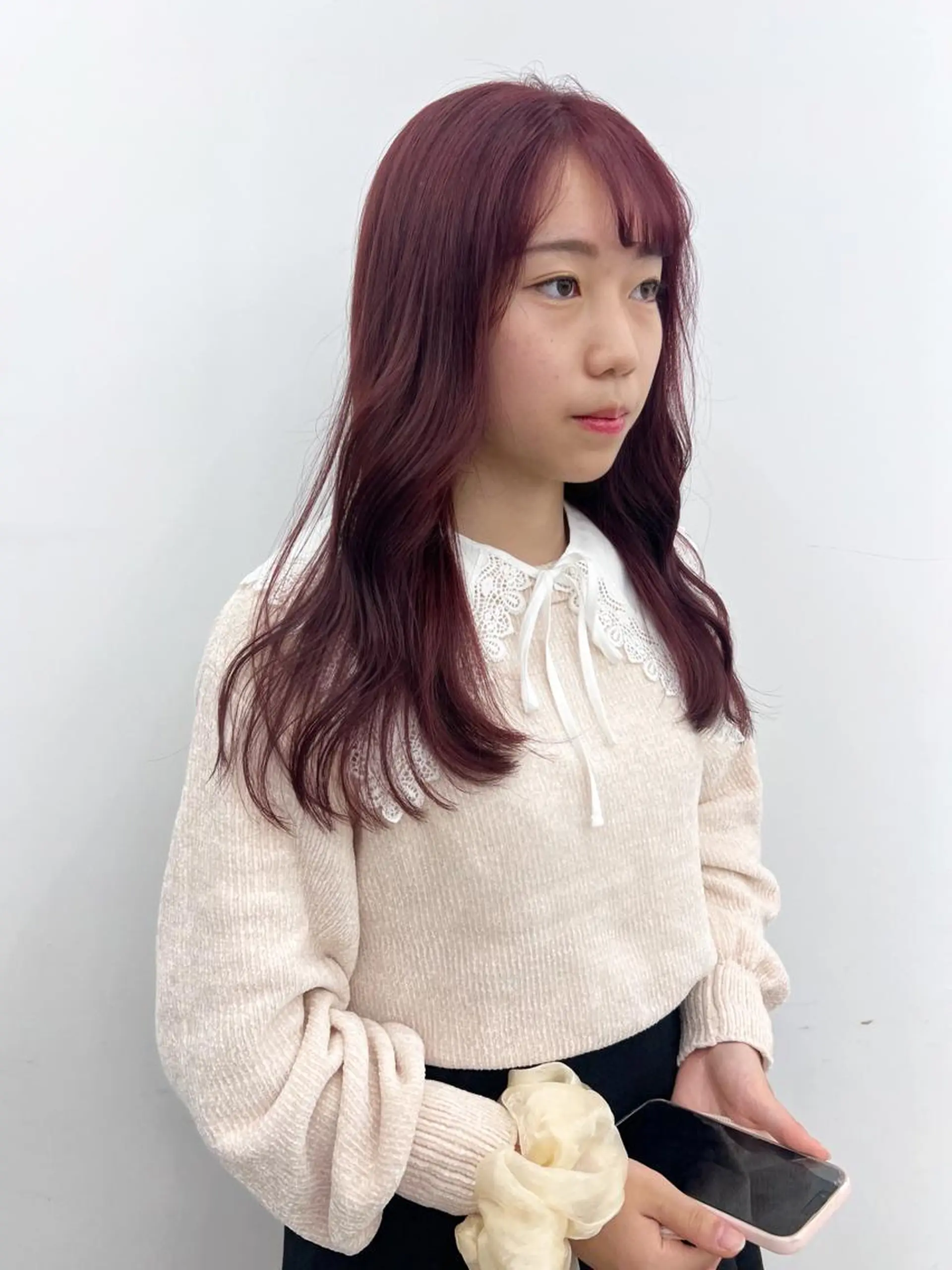 セミロング ヘアカラー ✨ブリーチ/顔周り レイヤー¦YUKA✨のヘアスタイル