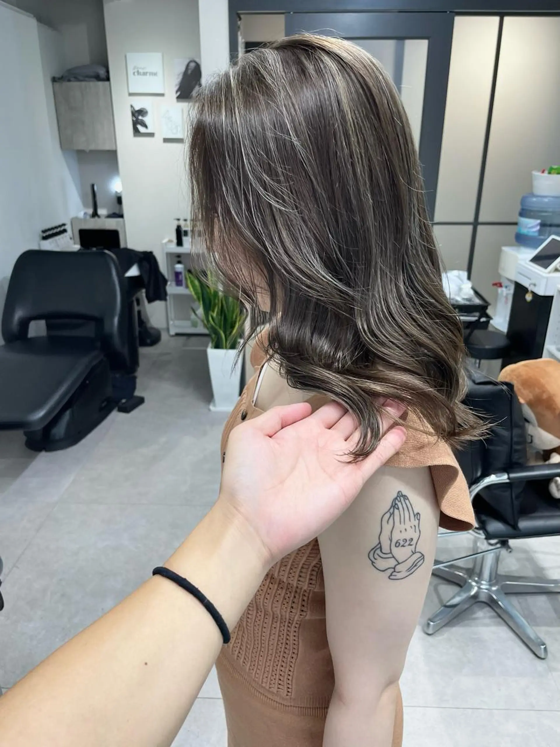 セミロング カラー ヘアカラー 髪質改善will hairdesignのヘアスタイル