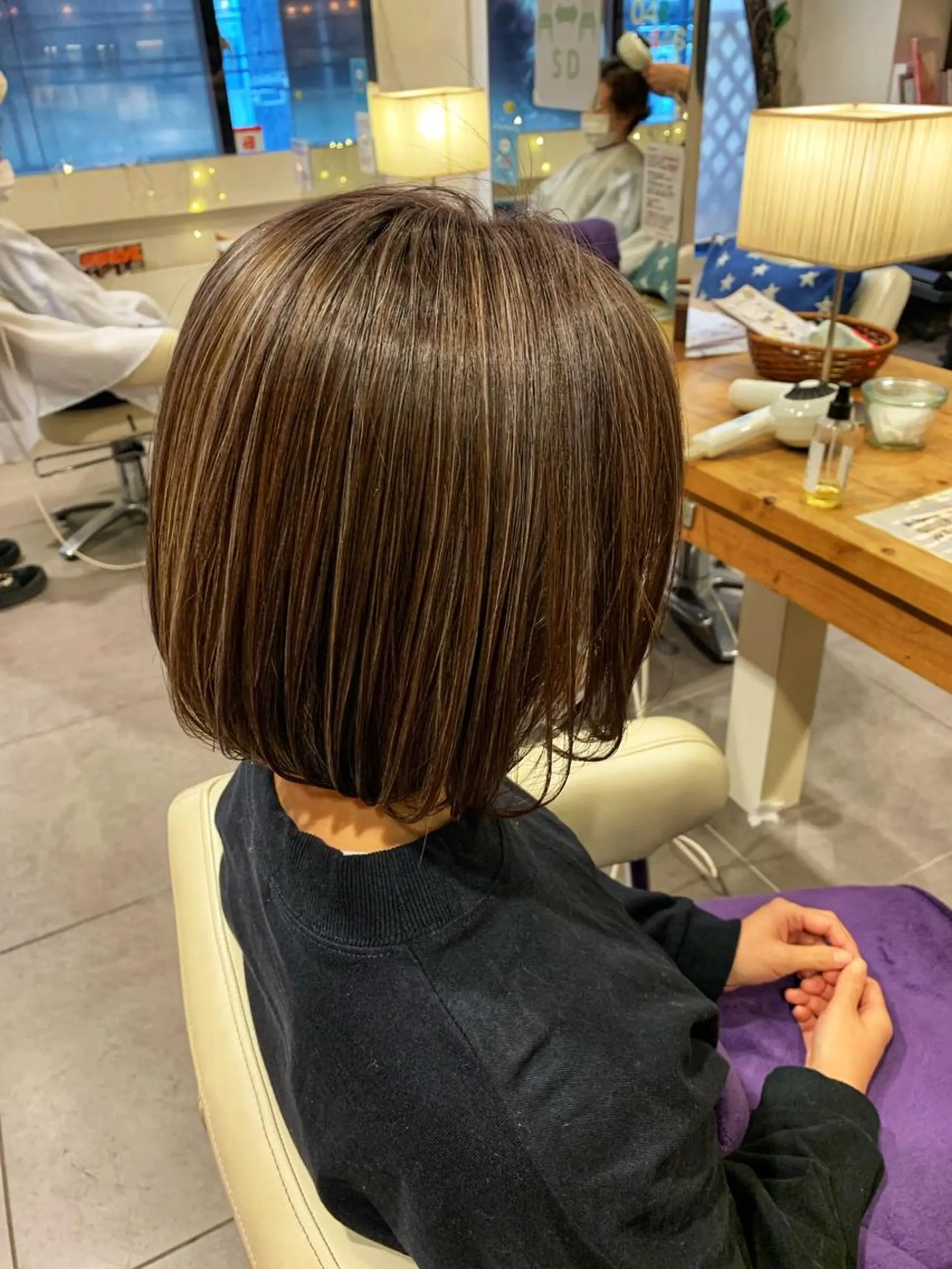 ミディアム 切りっぱなしボブ ボブ ✂︎林 一誠✂︎【北戸田】のヘアスタイル