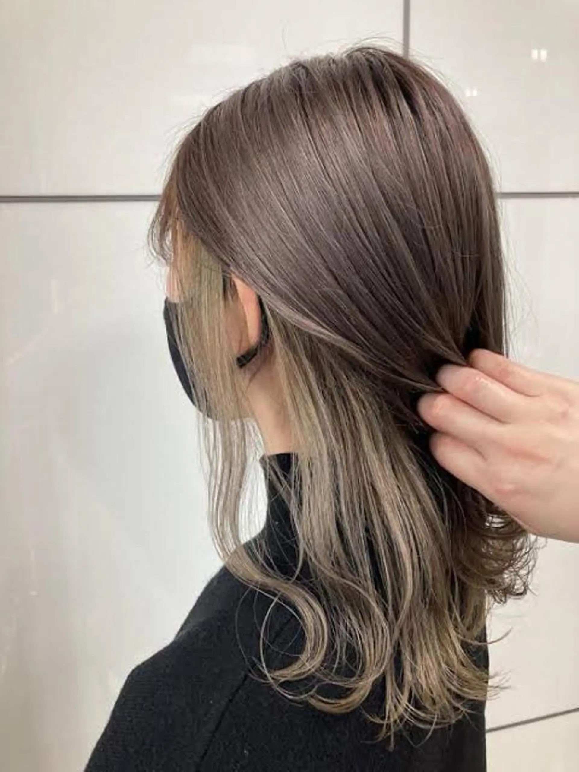 ミディアム カラー カット ヘアカラー トリートメント セジールヘアメゾン所属・韓国レイヤー/透明感 カラー🐈曾根高のヘアスタイル