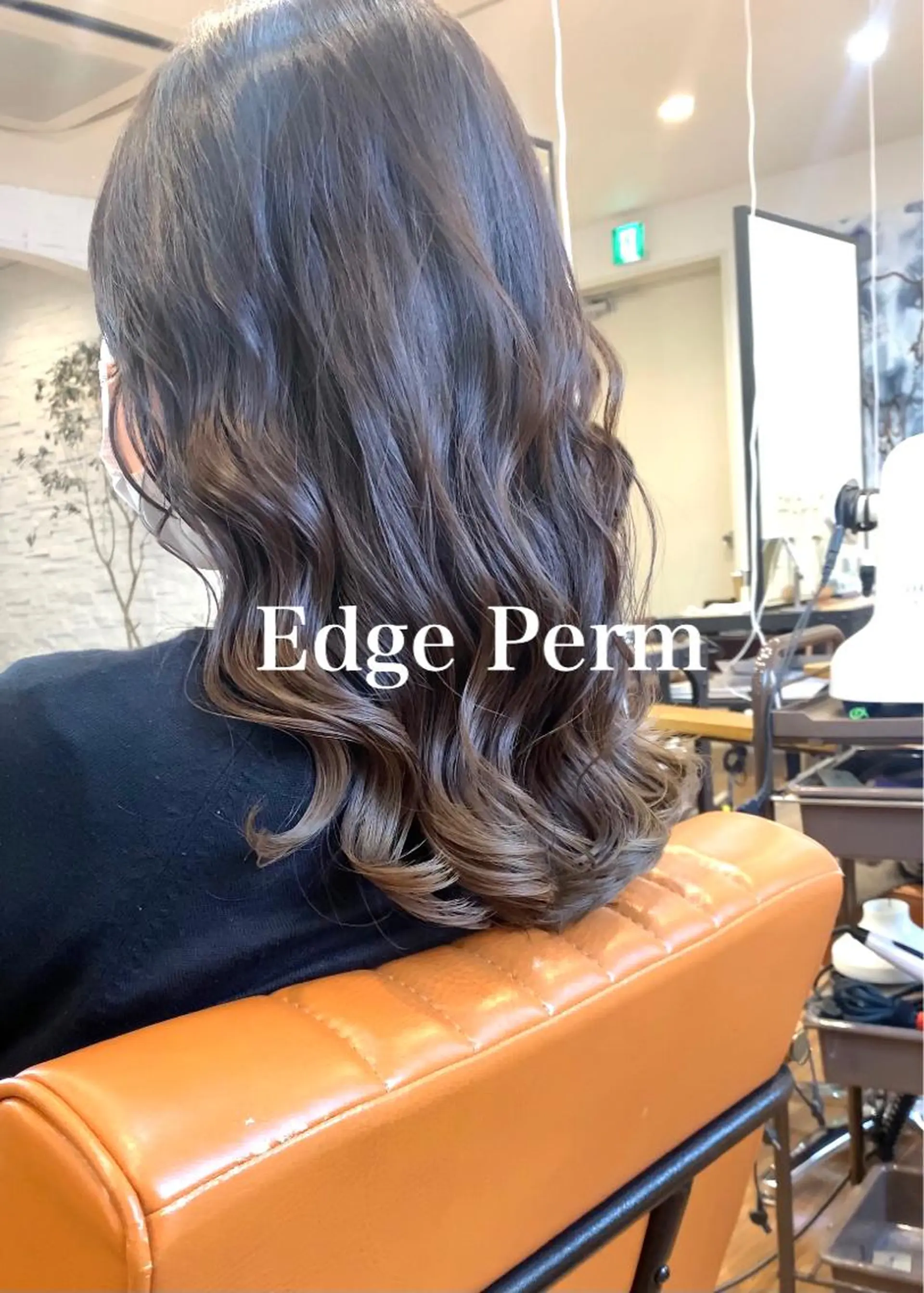 セミロング パーマ セミロングパーマ デジタルパーマ カット パーマ 古沢 新のヘアスタイル