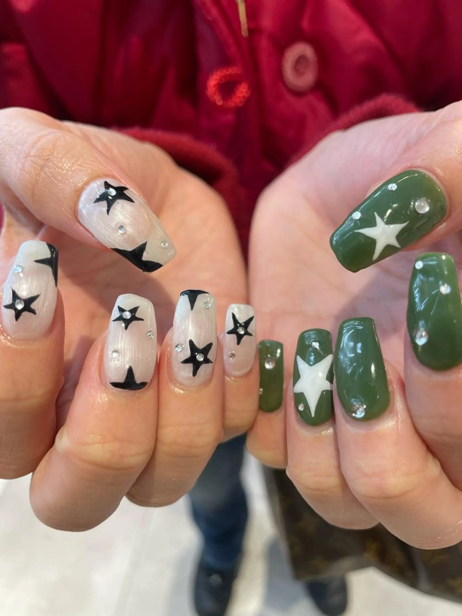 ネイル ジェルネイル パラジェル ハンドネイル hair&nail ☯️アイリ☯️のネイルデザイン