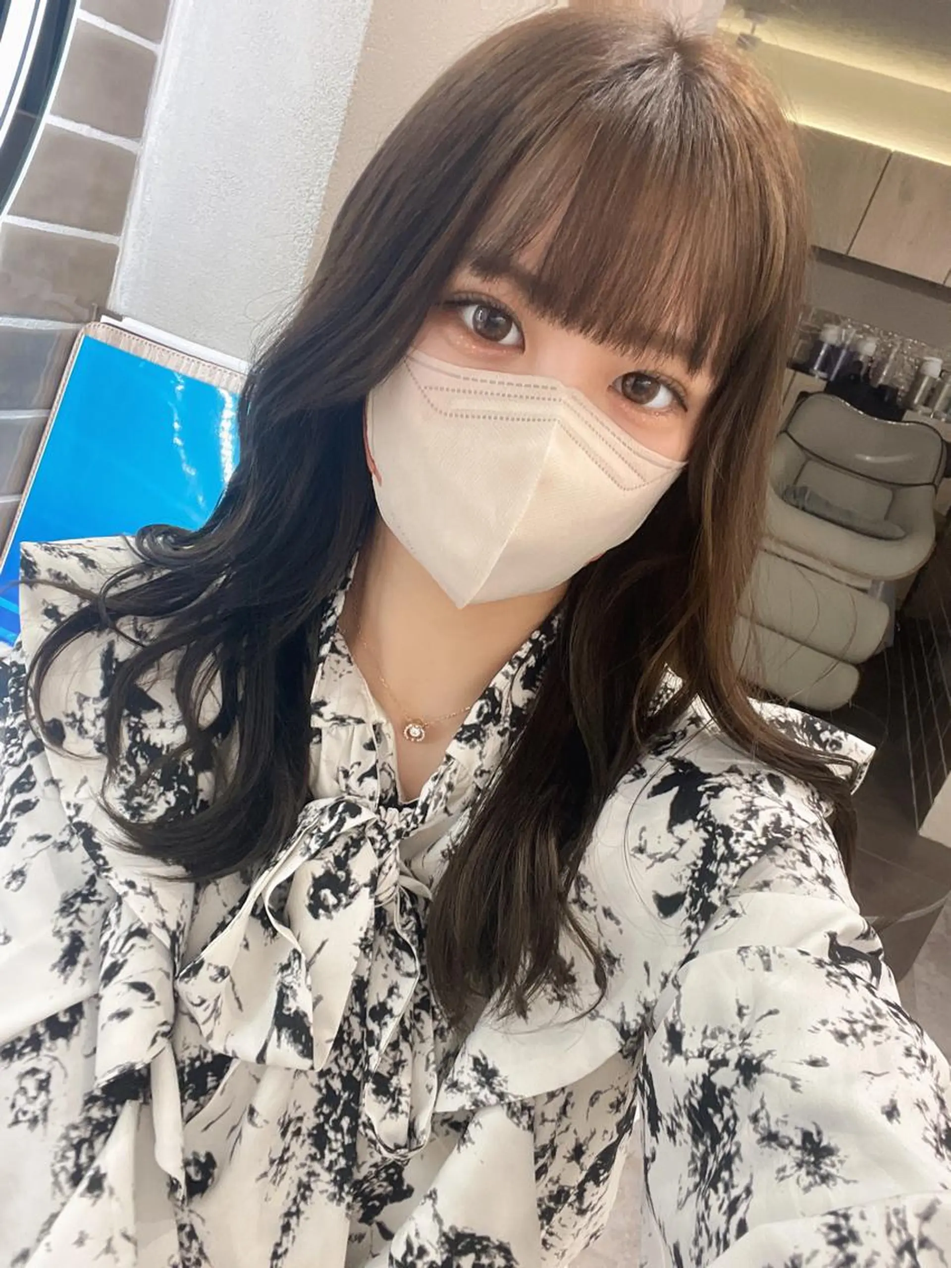 ロング カラー ボブ、レイヤー、 ハイトーン、古淵のヘアスタイル