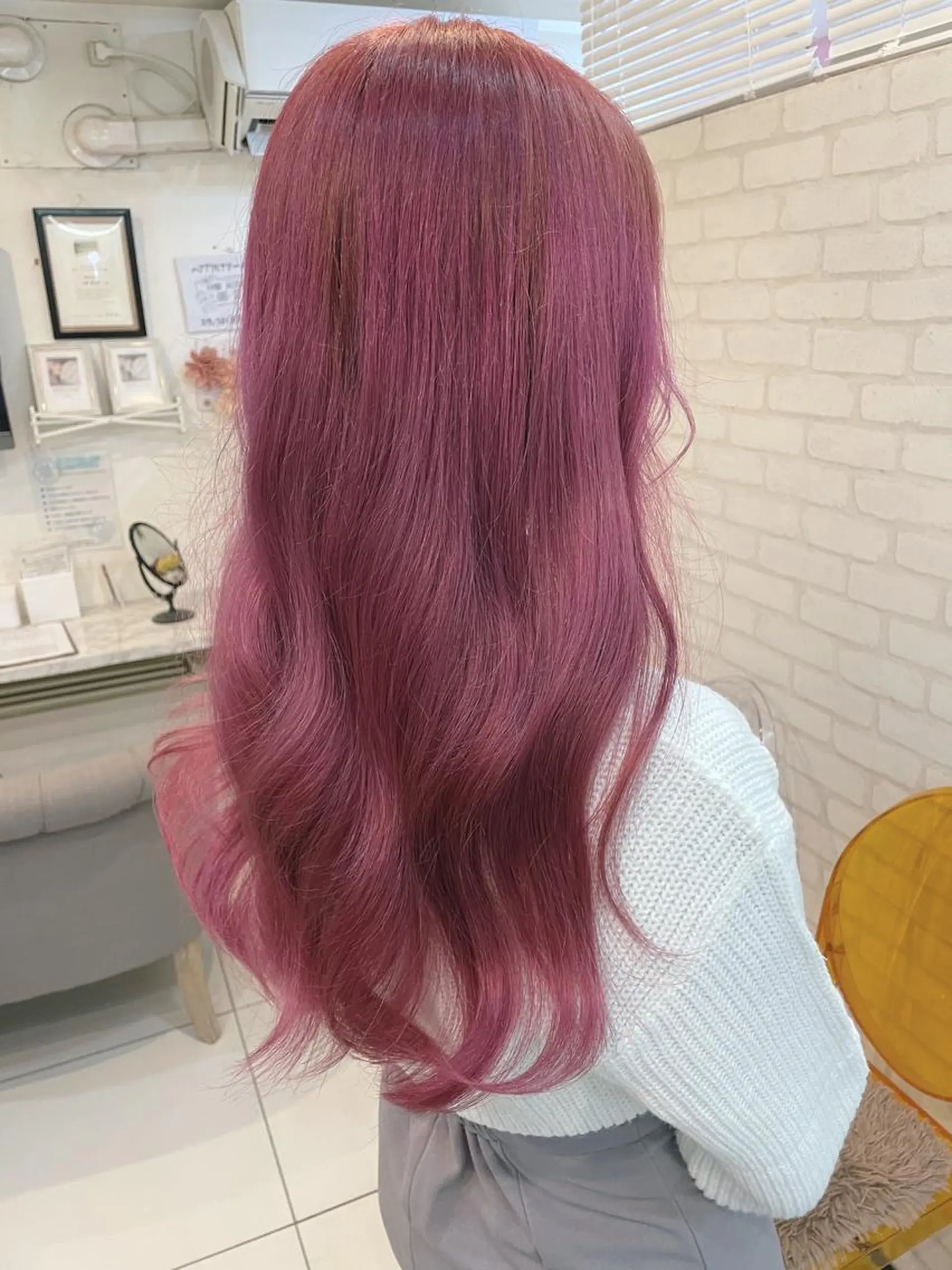 ロング カット ヘアカラー トリートメント Ria OSAKA　梅田所属・マリカ🦋韓国 ハイトーン/エクステのヘアスタイル