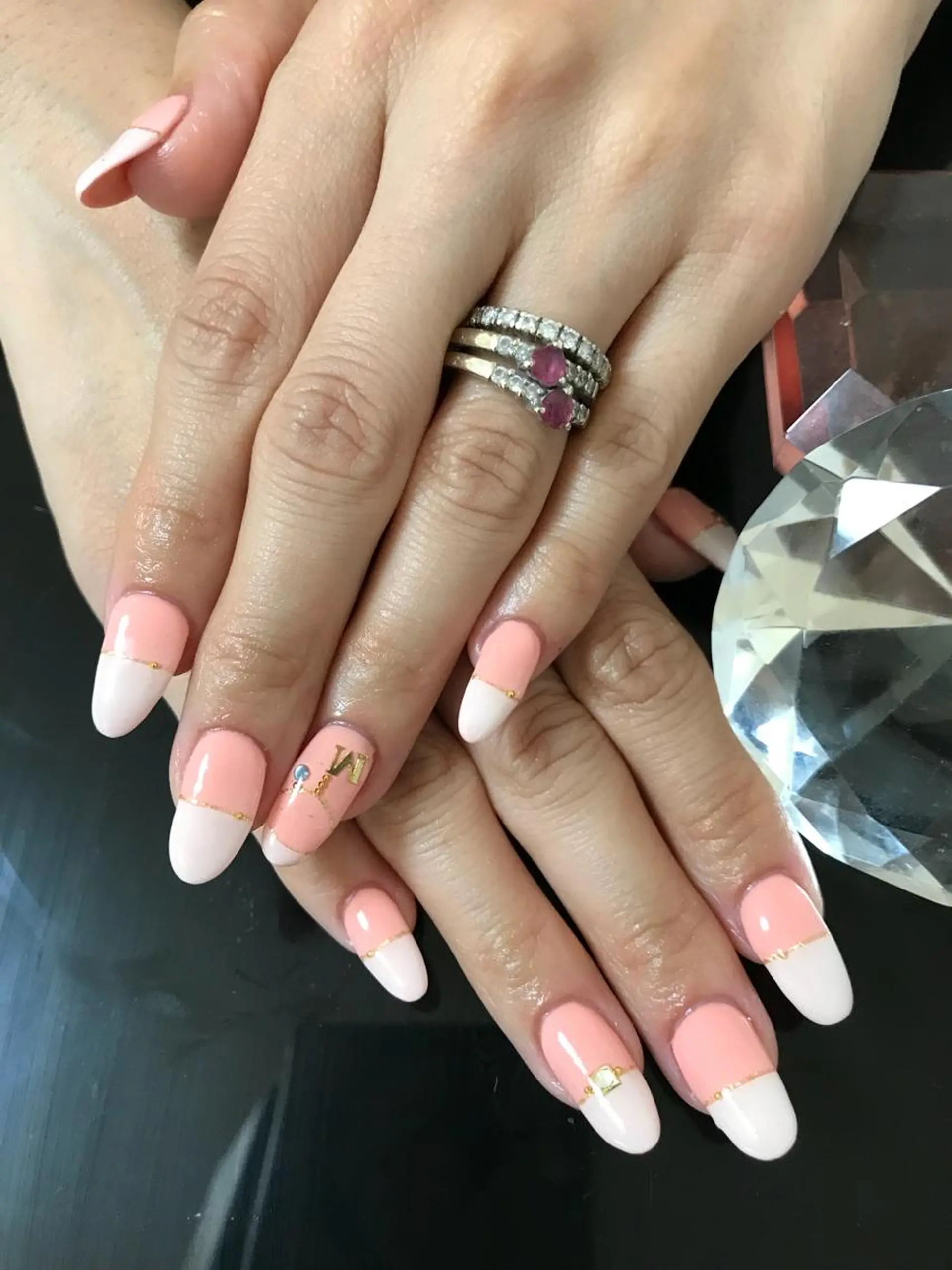 セミロング ネイル ハンドネイル ハンドケア 💎ビューティサロン 湘南　RIRAN💎のネイルデザイン