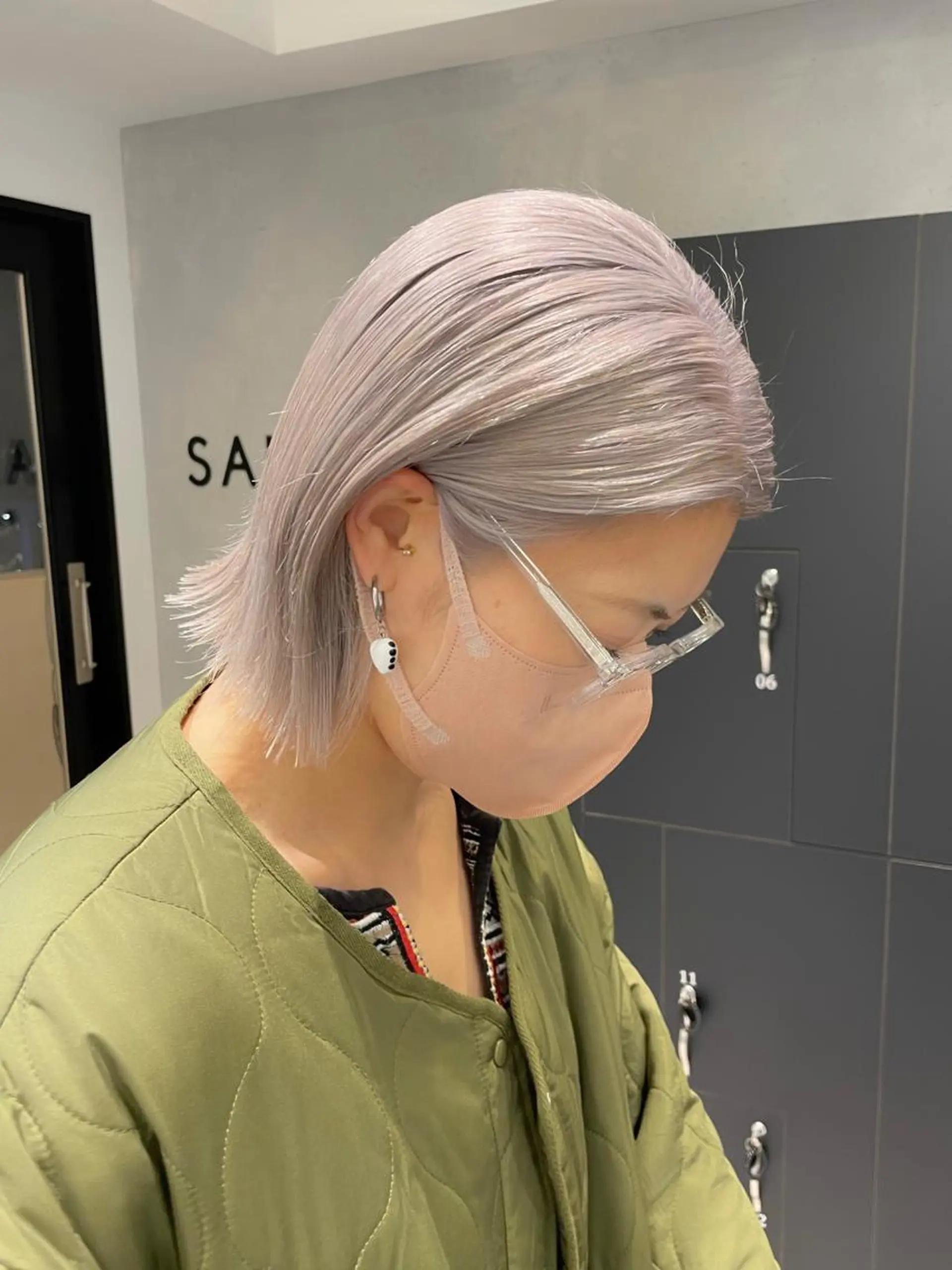 ショート カラー ラベンダーカラー ボブ カット ヘアカラー トリートメント ヘアセット メンズ特化 パーマ/オザワのヘアスタイル