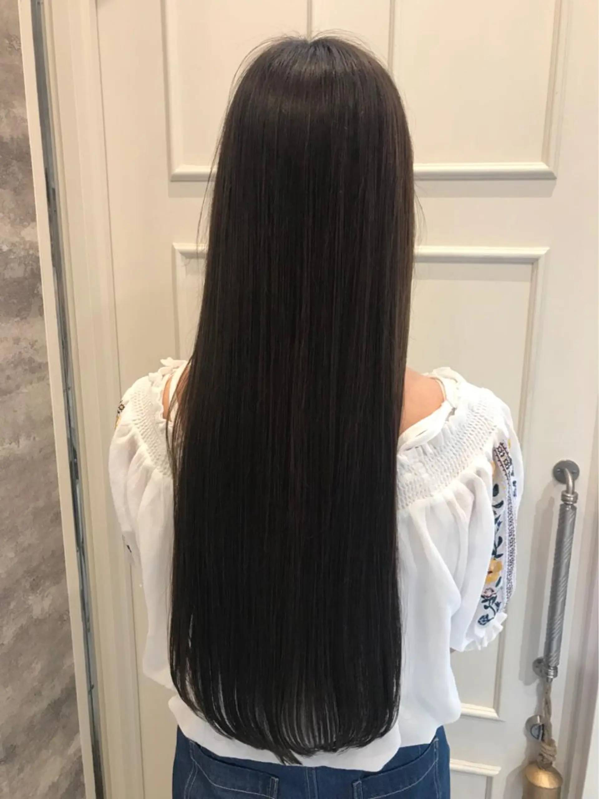 ロング カラー ブルーカラー ブルージュ 💈Blanco💈 カラー&ケア🌈のヘアスタイル