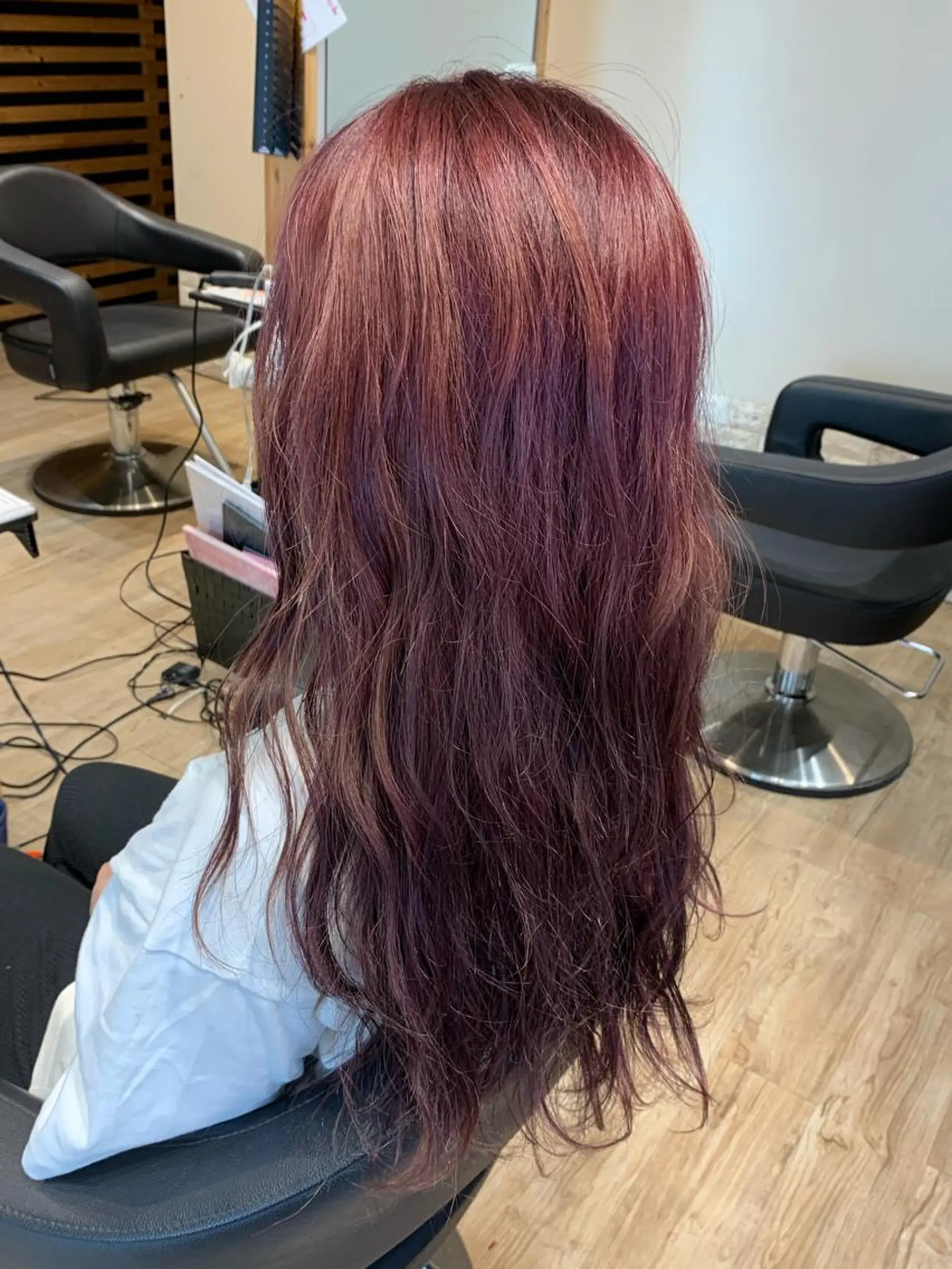 ロング カラー ピンクカラー バイオレットカラー ヘアカラー 大久保 隆蔵のヘアスタイル