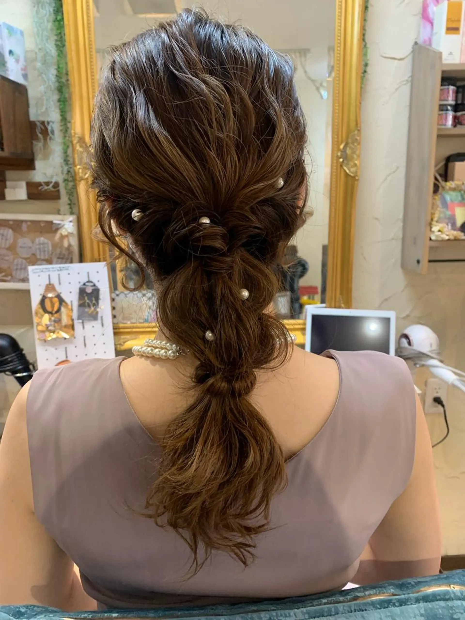 セミロング ヘアセット 林 友美のヘアスタイル