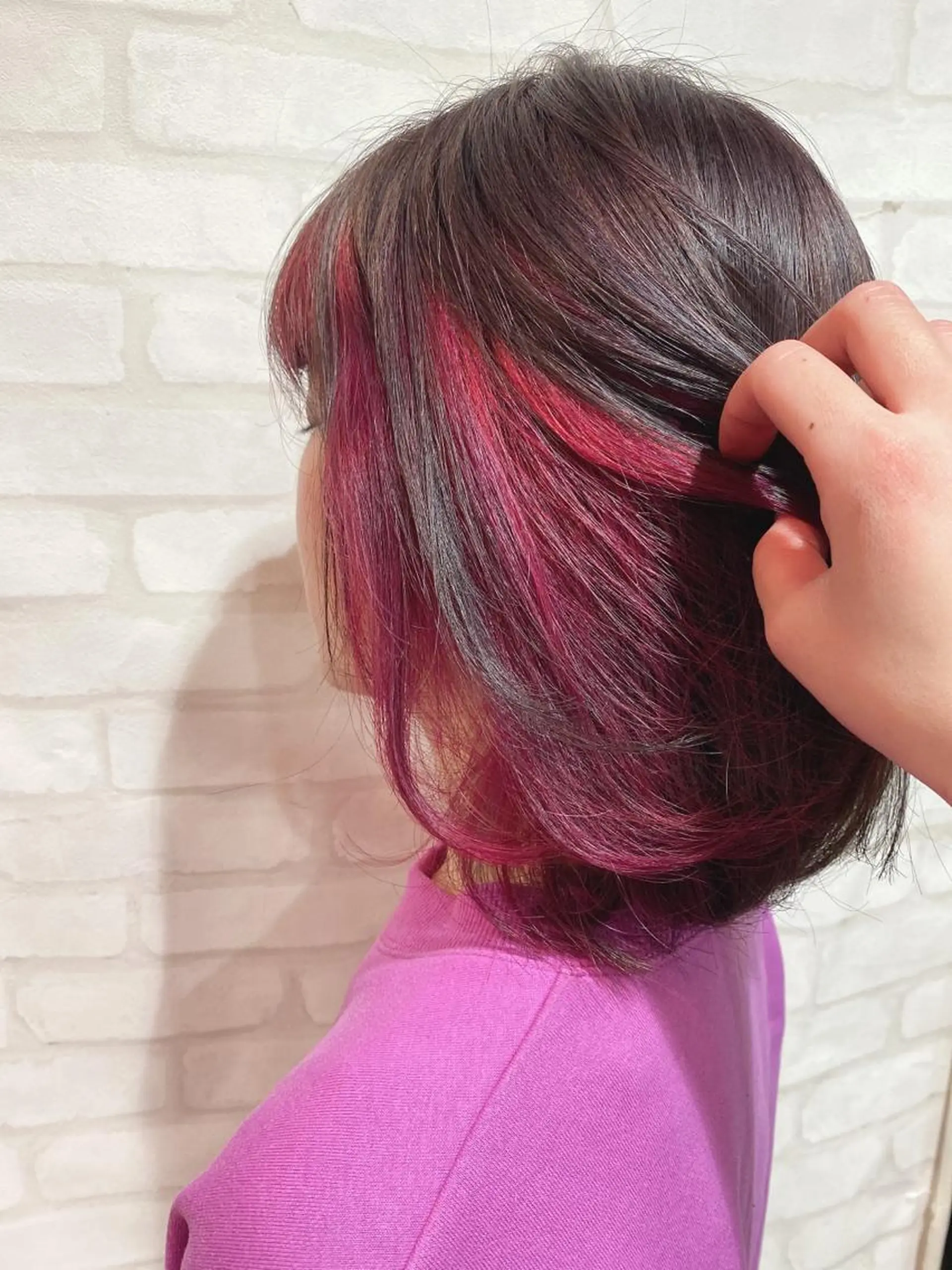 ミディアム カラー ヘアアレンジ モデル募集中🤍🫧 舘田　千乃のヘアスタイル