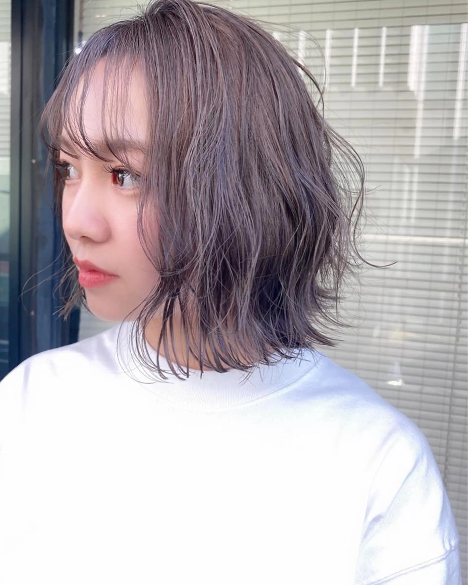 ミディアム カラー ヘアアレンジ メンズ キッズ ネイル マツエク・マツパ カット GO TODAY SHAiRE SALON所属・透明感カラー🤎 ゆりのヘアスタイル