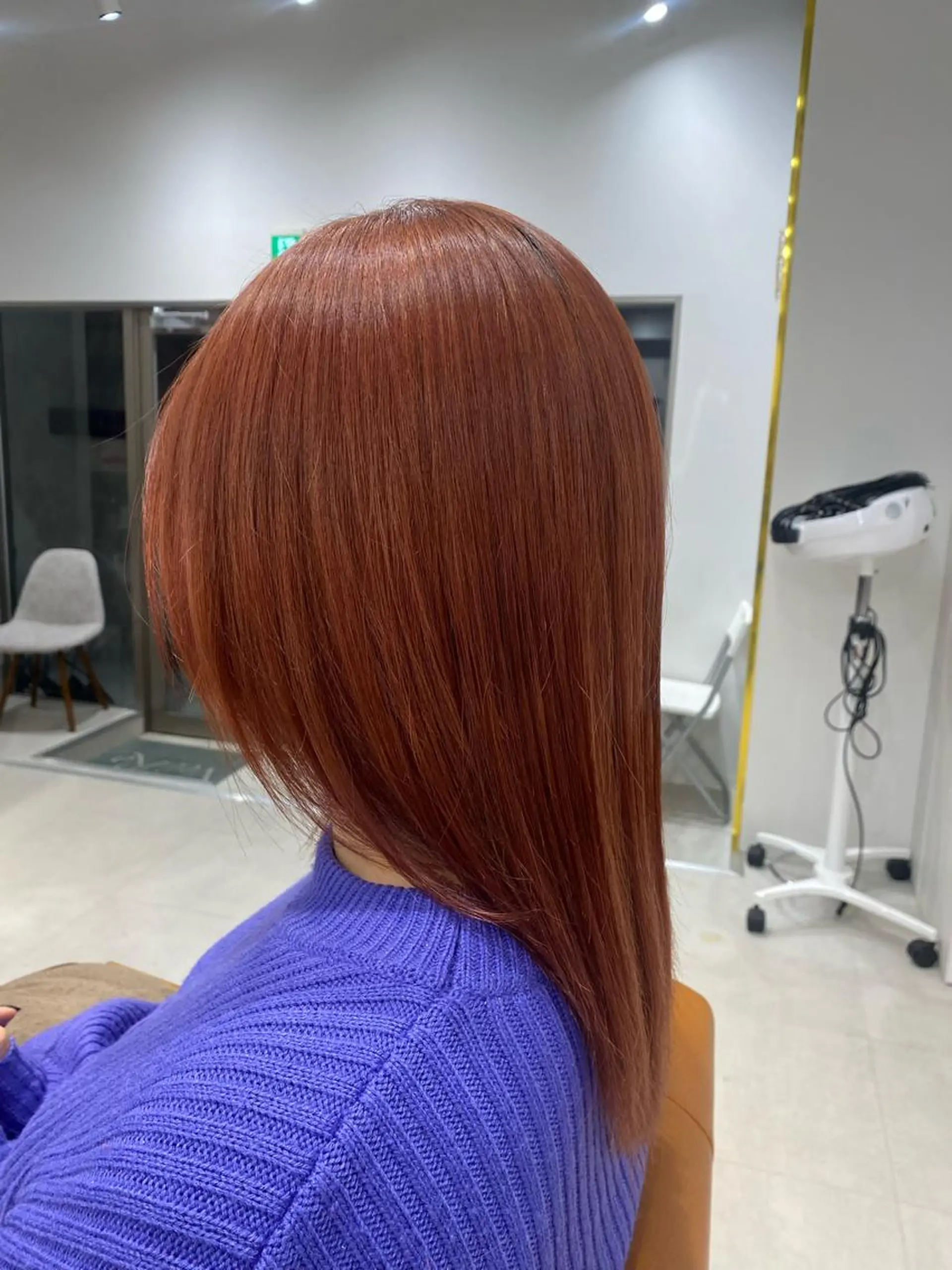 セミロング ヘアカラー 山﨑 燦人のヘアスタイル