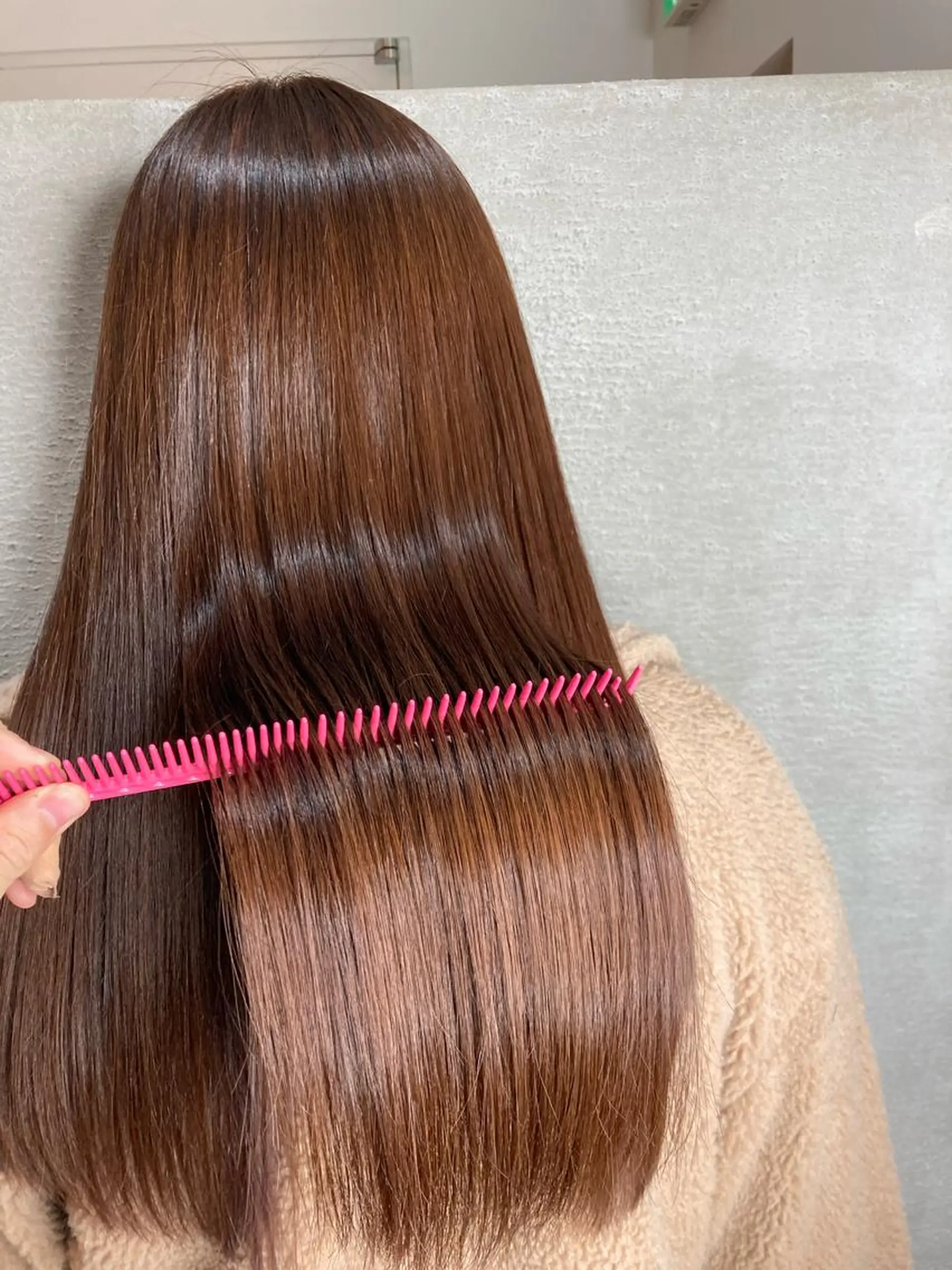ロング カラー ブラウンカラー ピンクカラー ピンクブラウン 豊中/メンズ特化 岡田 龍之介のヘアスタイル