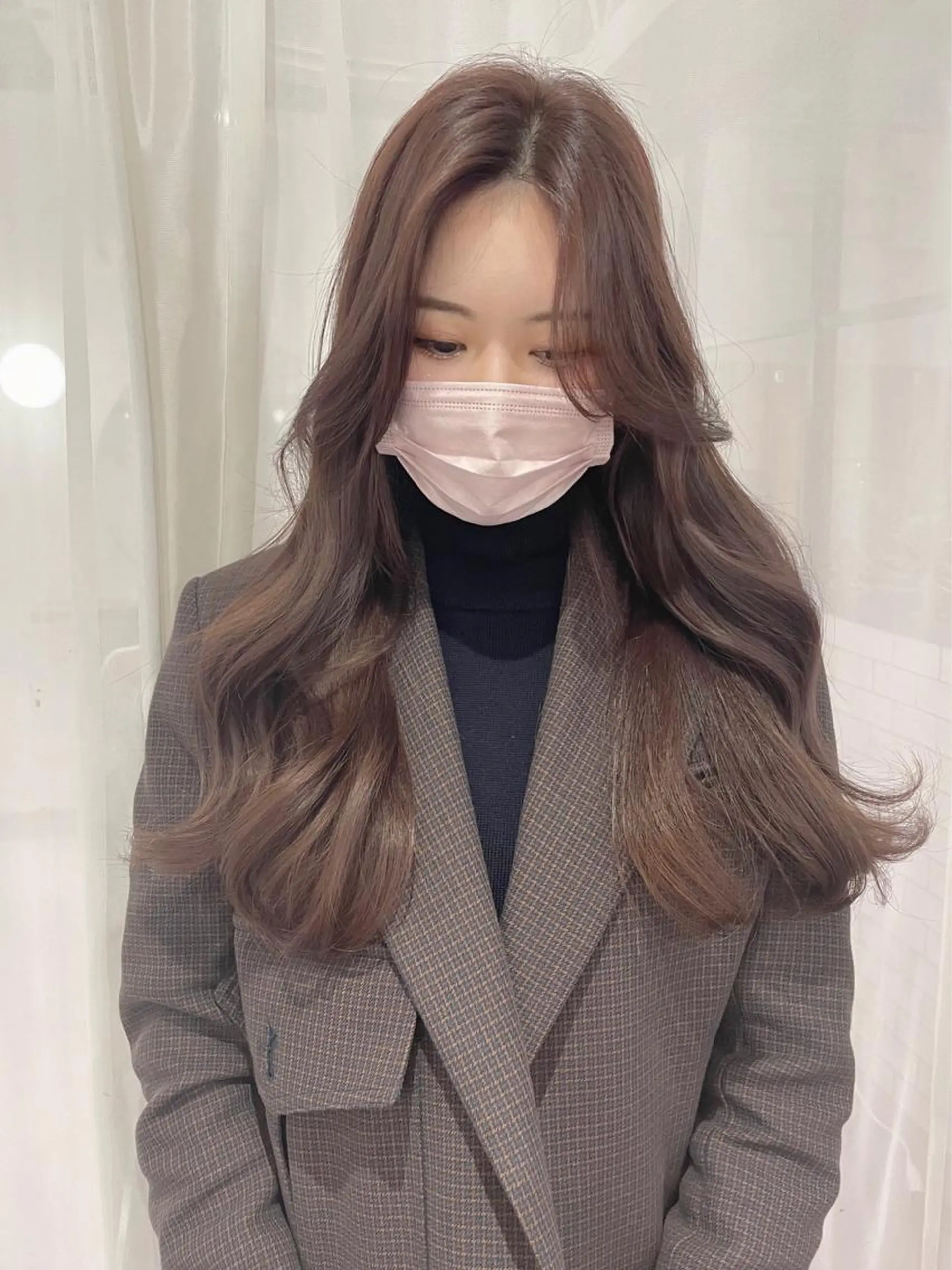 ロング ヨシンモリ カット ヘアカラー トリートメント 韓国/レイヤー NOISM天王寺のヘアスタイル