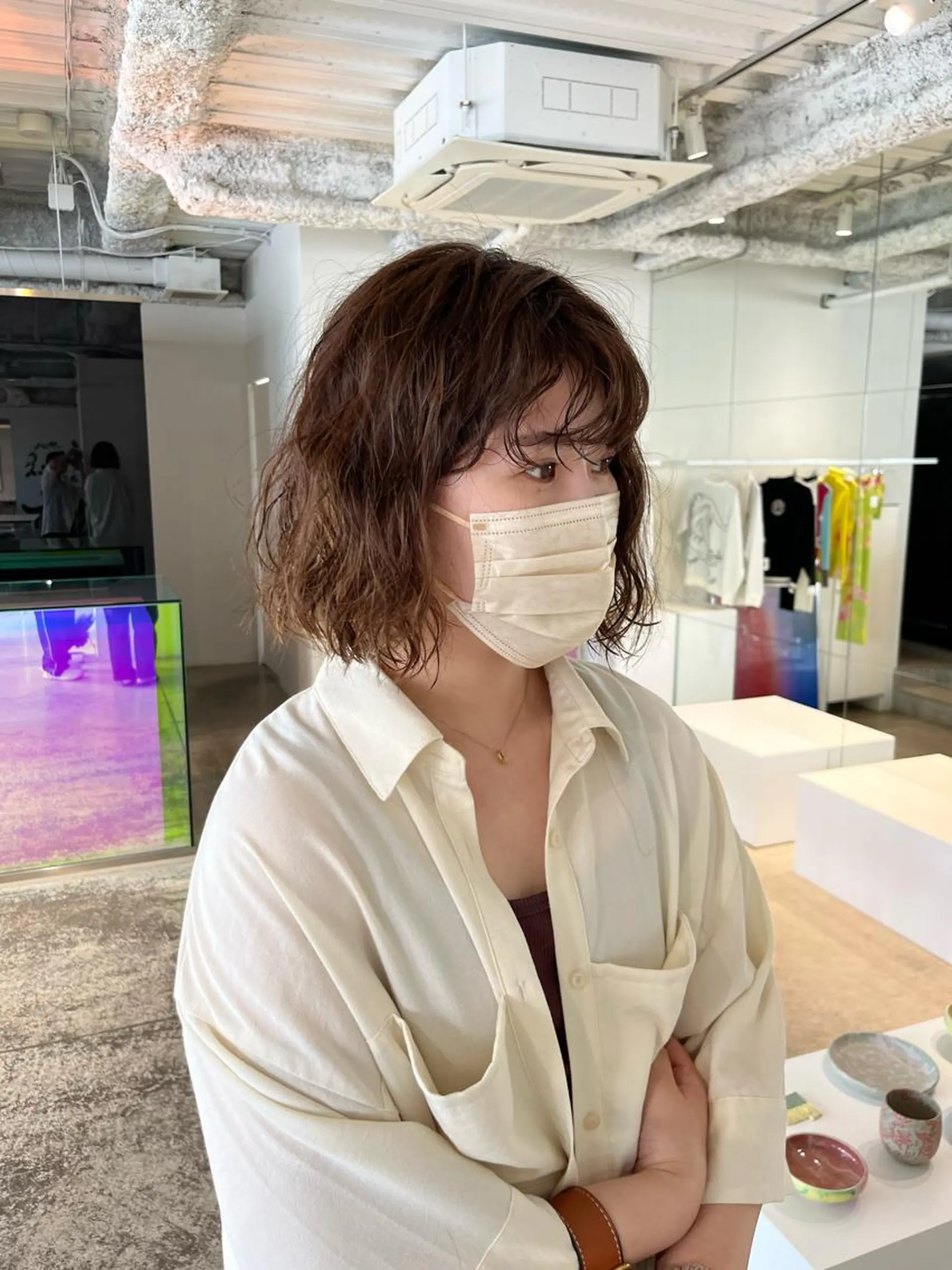 ミディアム パーマ ANY／ Nanaのヘアスタイル
