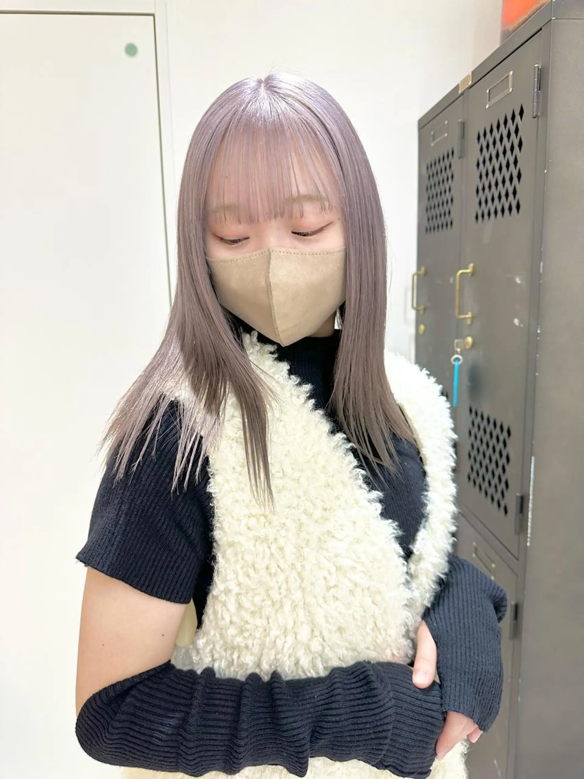 ミディアム カラー ヘアカラー トリートメント ヘッドスパ ヘアセット kai .のヘアスタイル