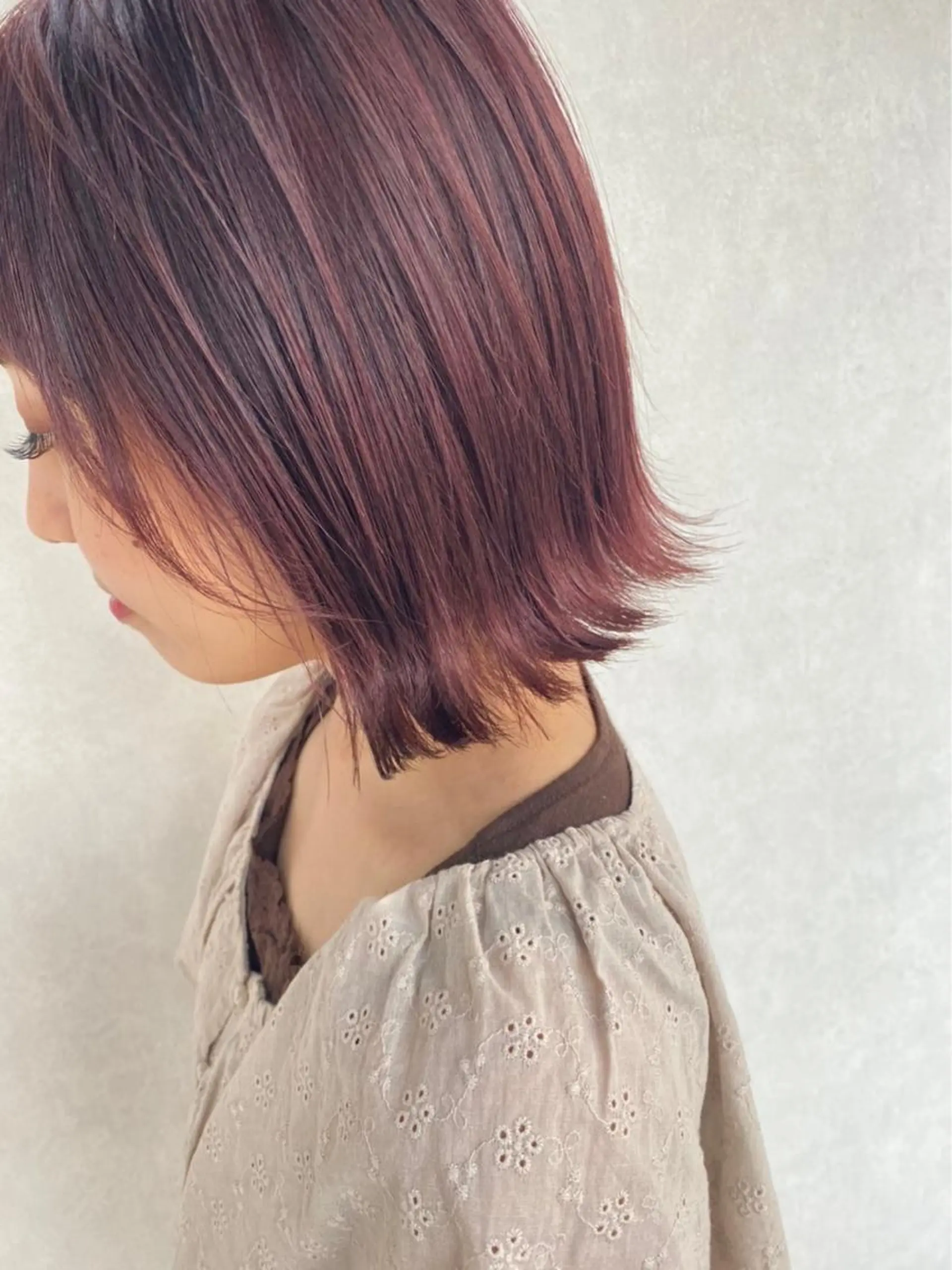 ミディアム カラー 髪質改善 ヒデのヘアスタイル