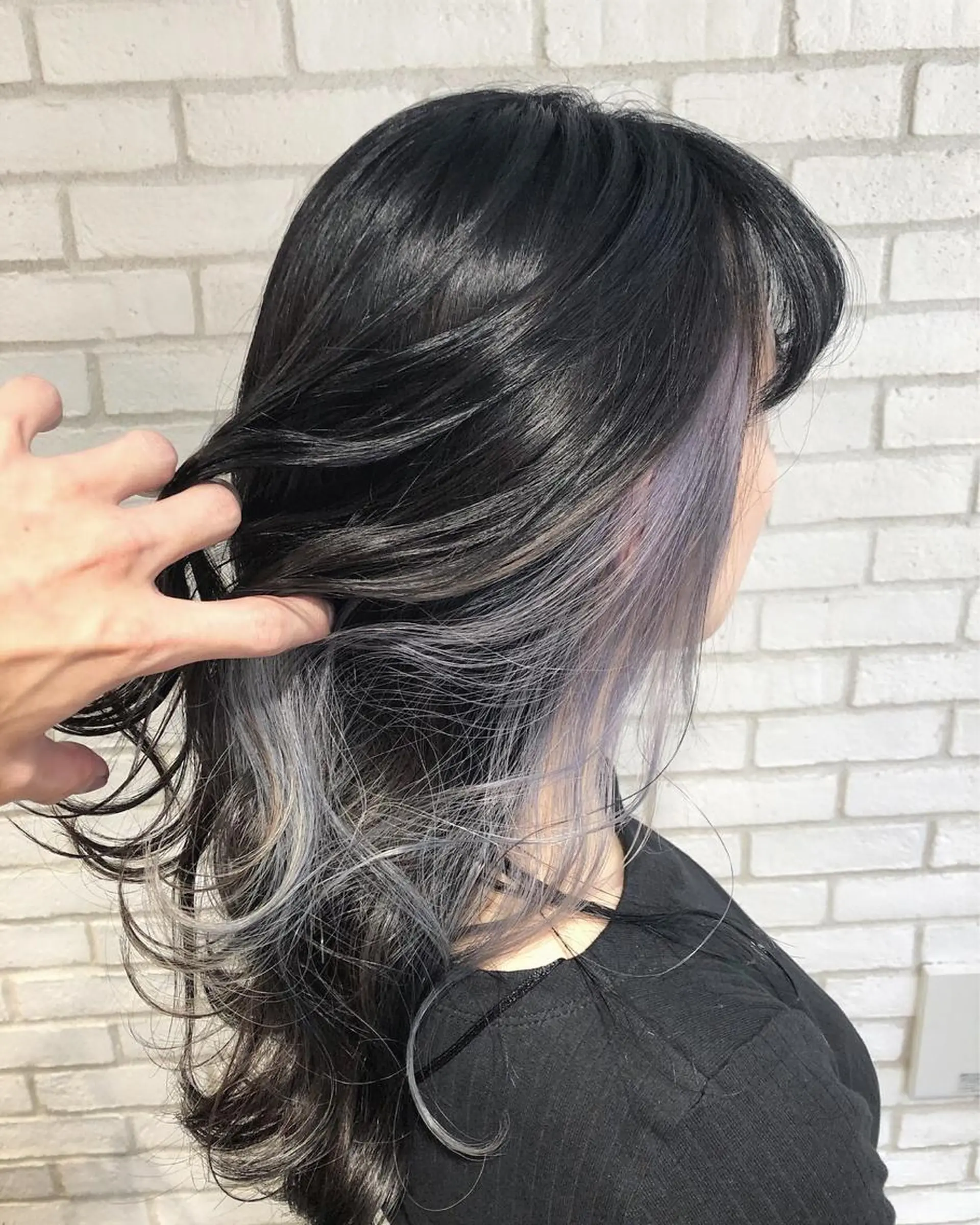 セミロング カラー パーマ ヘアアレンジ メンズ キッズ ネイル マツエク・マツパ ホワイト 新宿/髪質改善/ 美髪矯正✨浅江通友のヘアスタイル