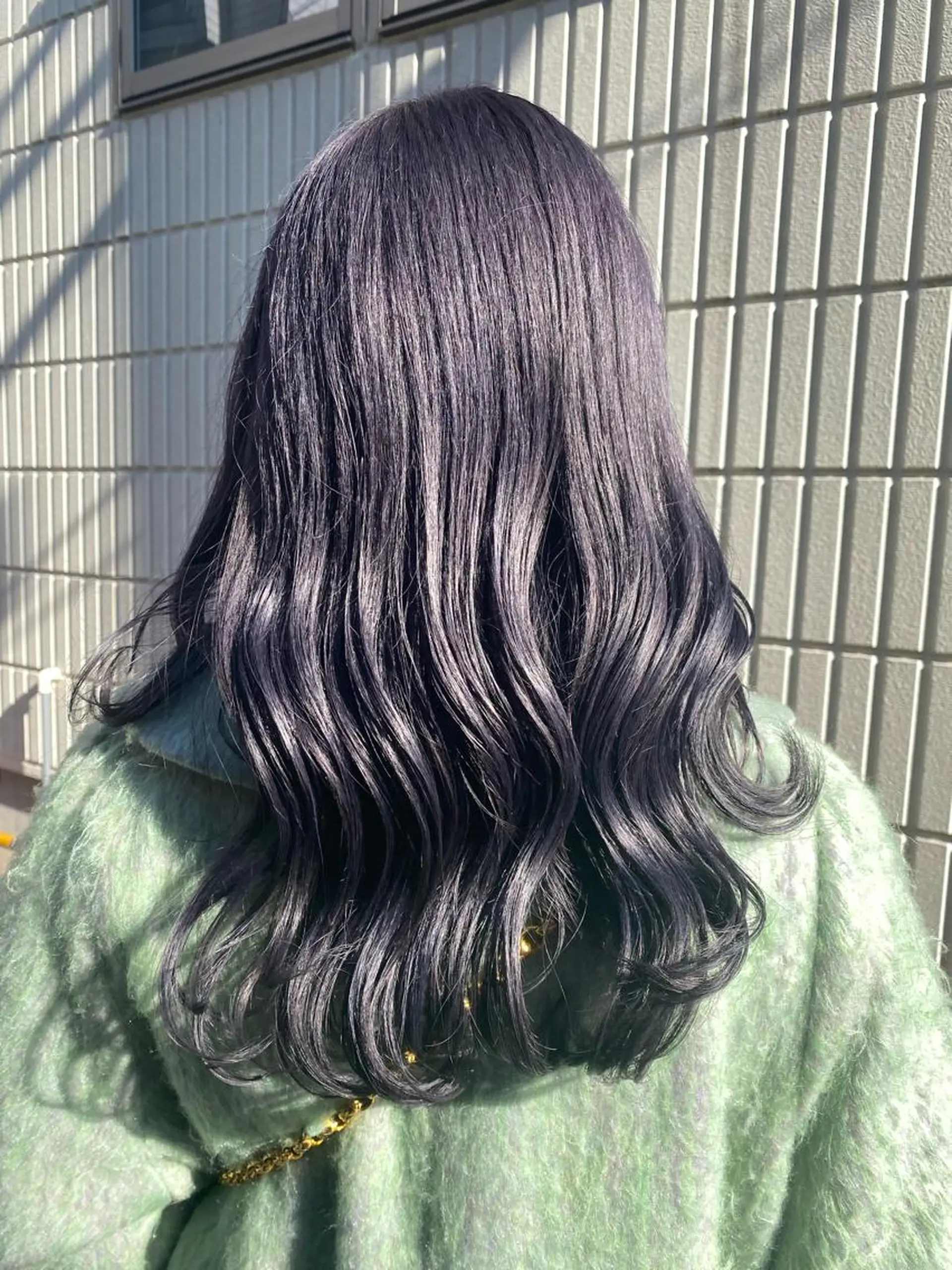 ロング カラー 黒髪 ブリーチ 透明感カラー グレージュ ラベンダーカラー カット ヘアカラー トリートメント ヘッドスパ BRITS 渡辺 菜々子のヘアスタイル