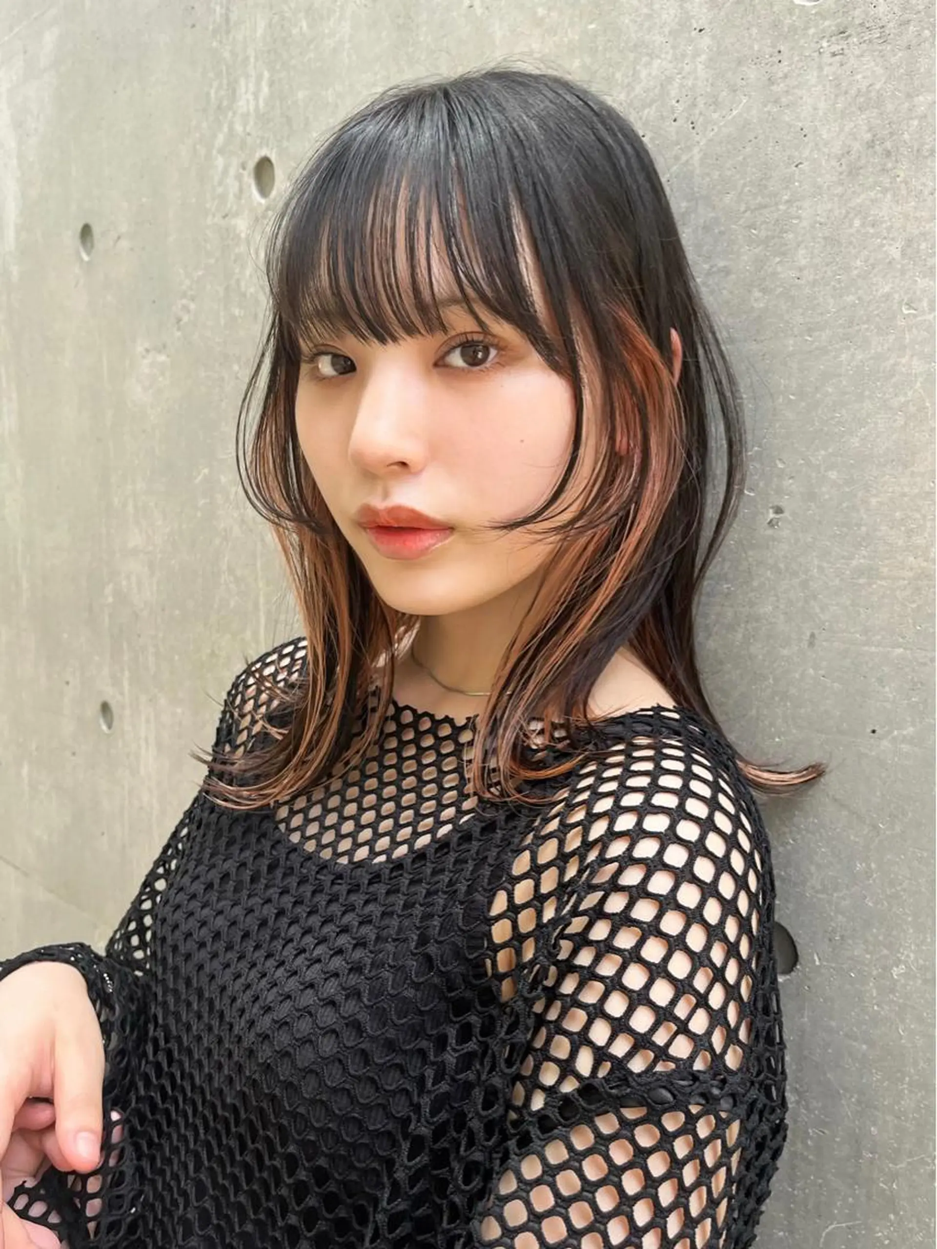 ミディアム カラー カット ヘアカラー レイヤー.ボブ/ アヤミのヘアスタイル