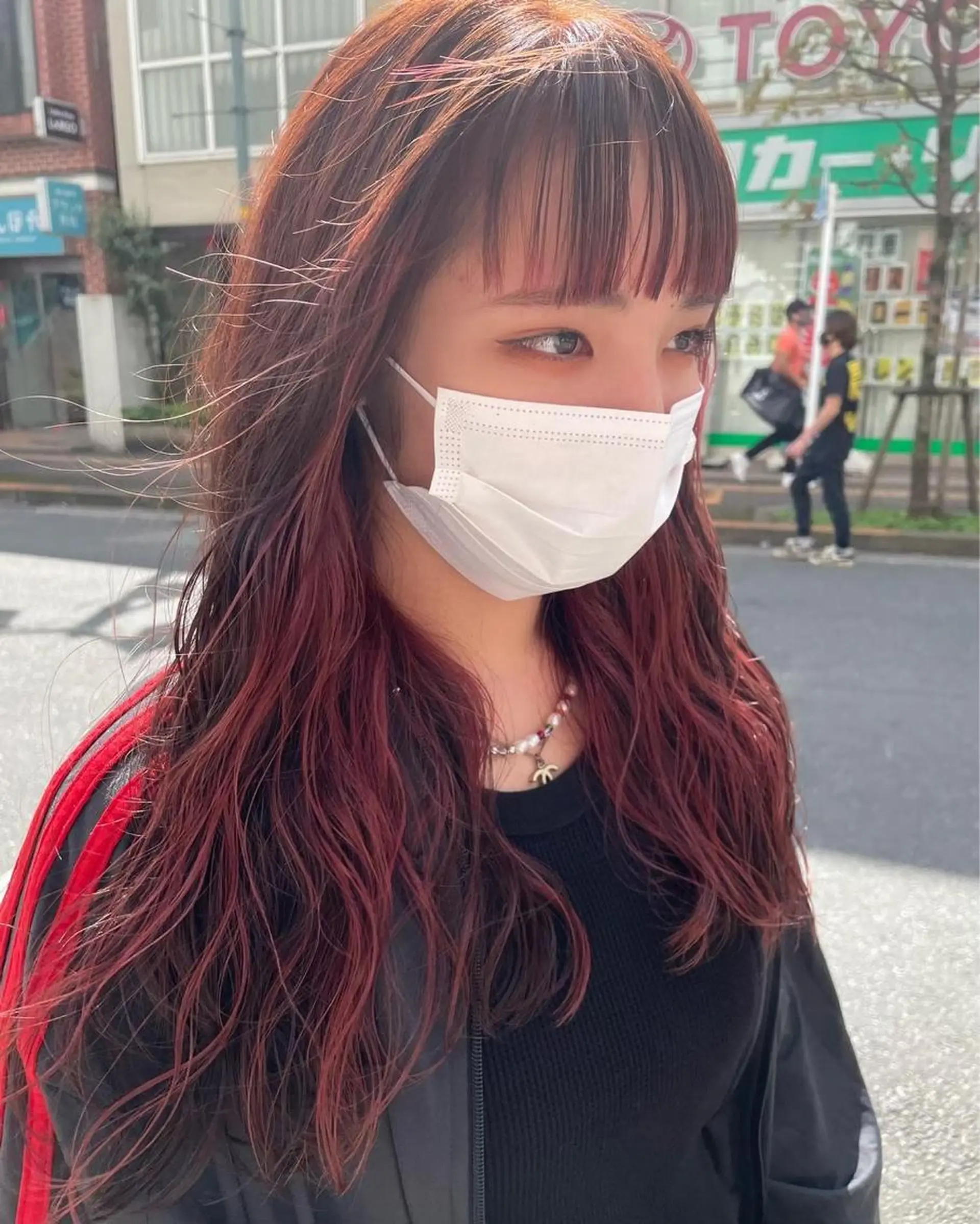 ロング カラー ベージュカラー 黒髪 ブリーチ ブルーカラー ブルーブラック ヘアカラー 酸性ストレート 🤍🎀honokaのヘアスタイル